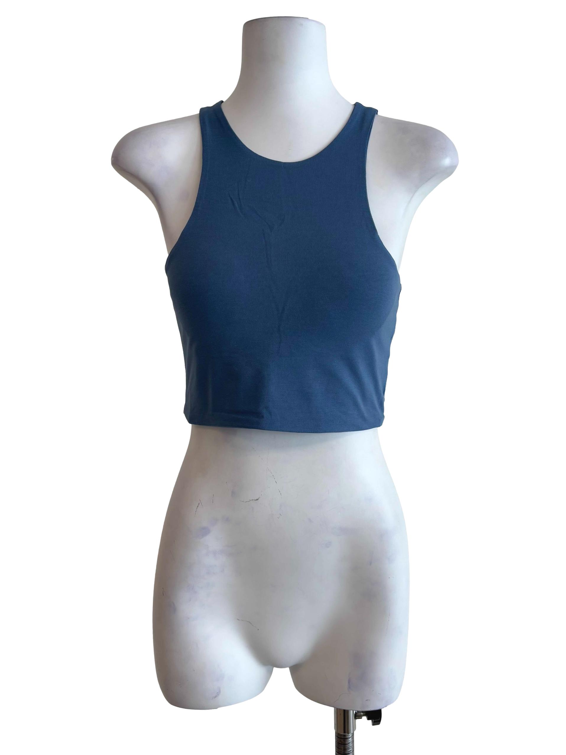 Blue Harper Racercut Padded Top