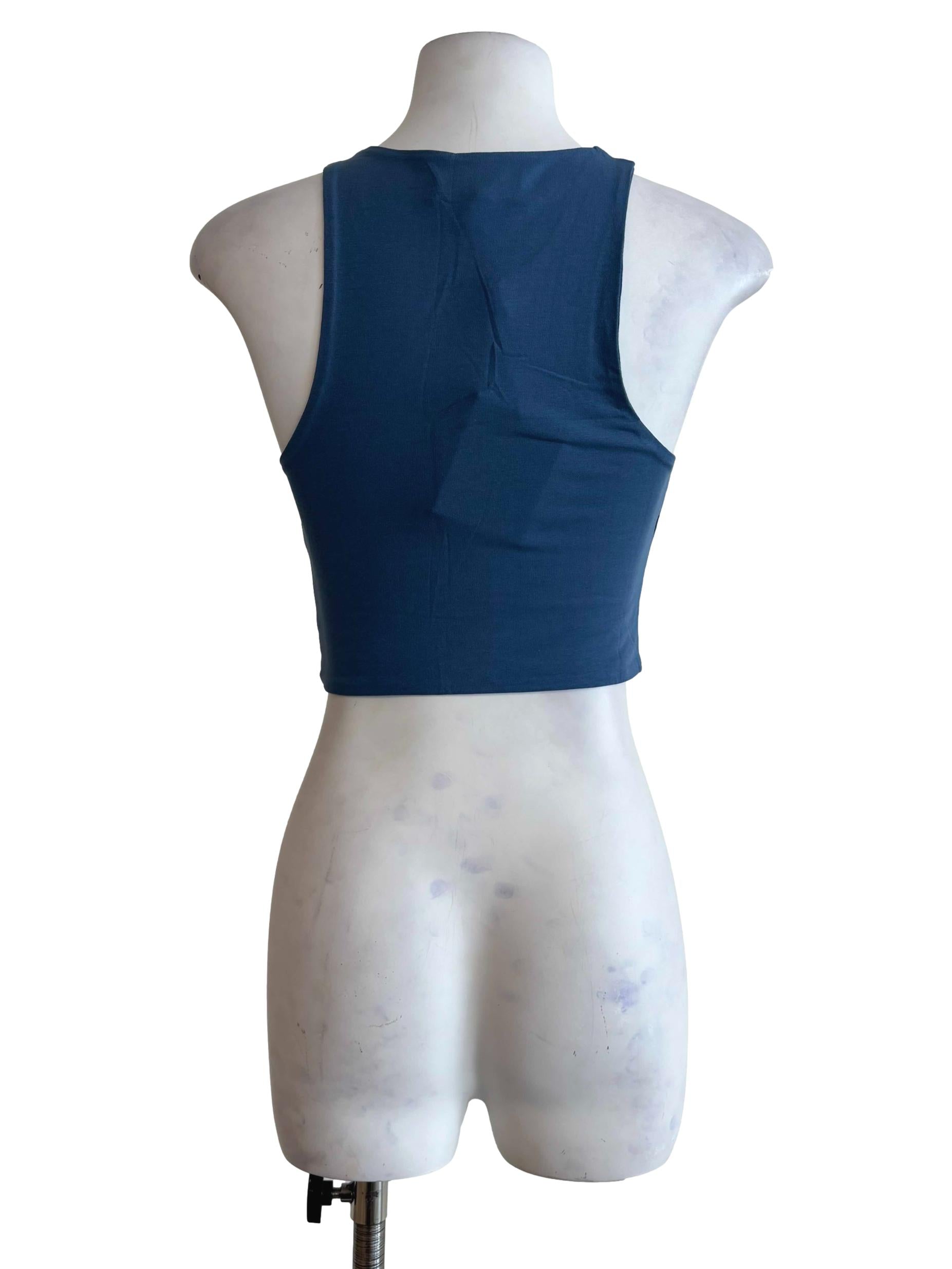 Blue Harper Racercut Padded Top