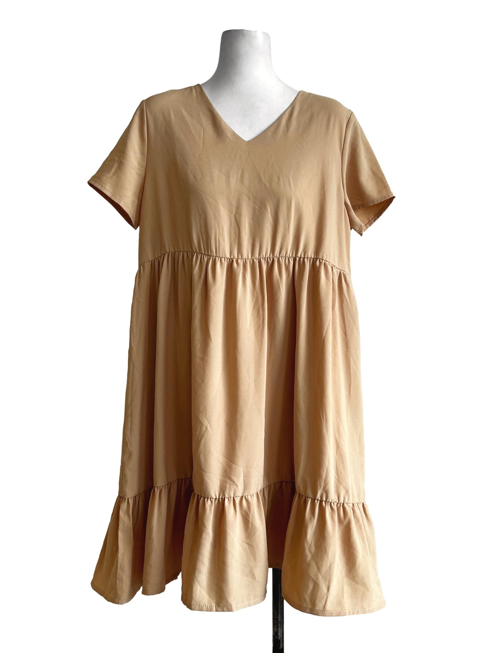 Yellow Plain Dress