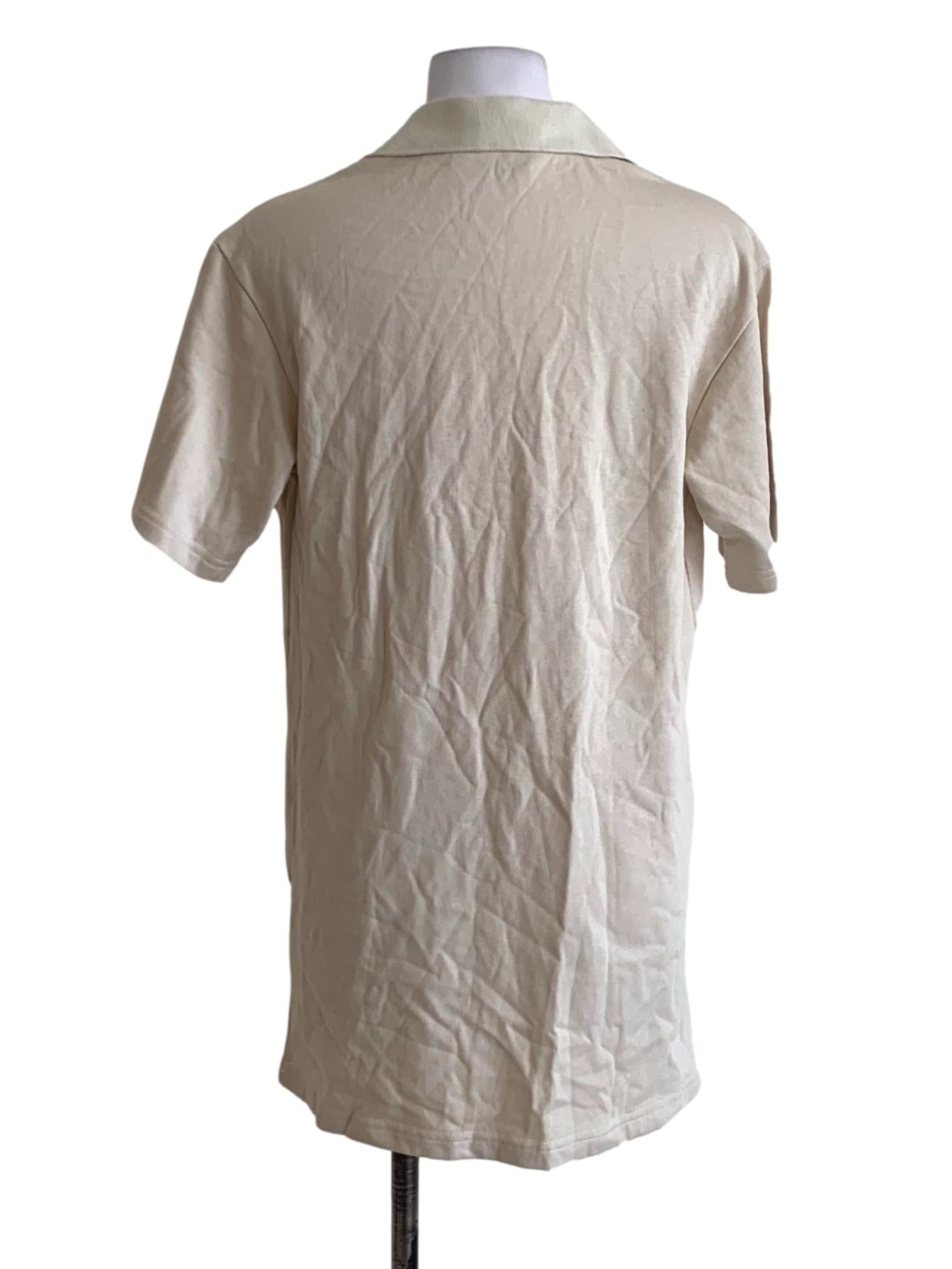 Beige Wing Collar Polo Shirt TTR