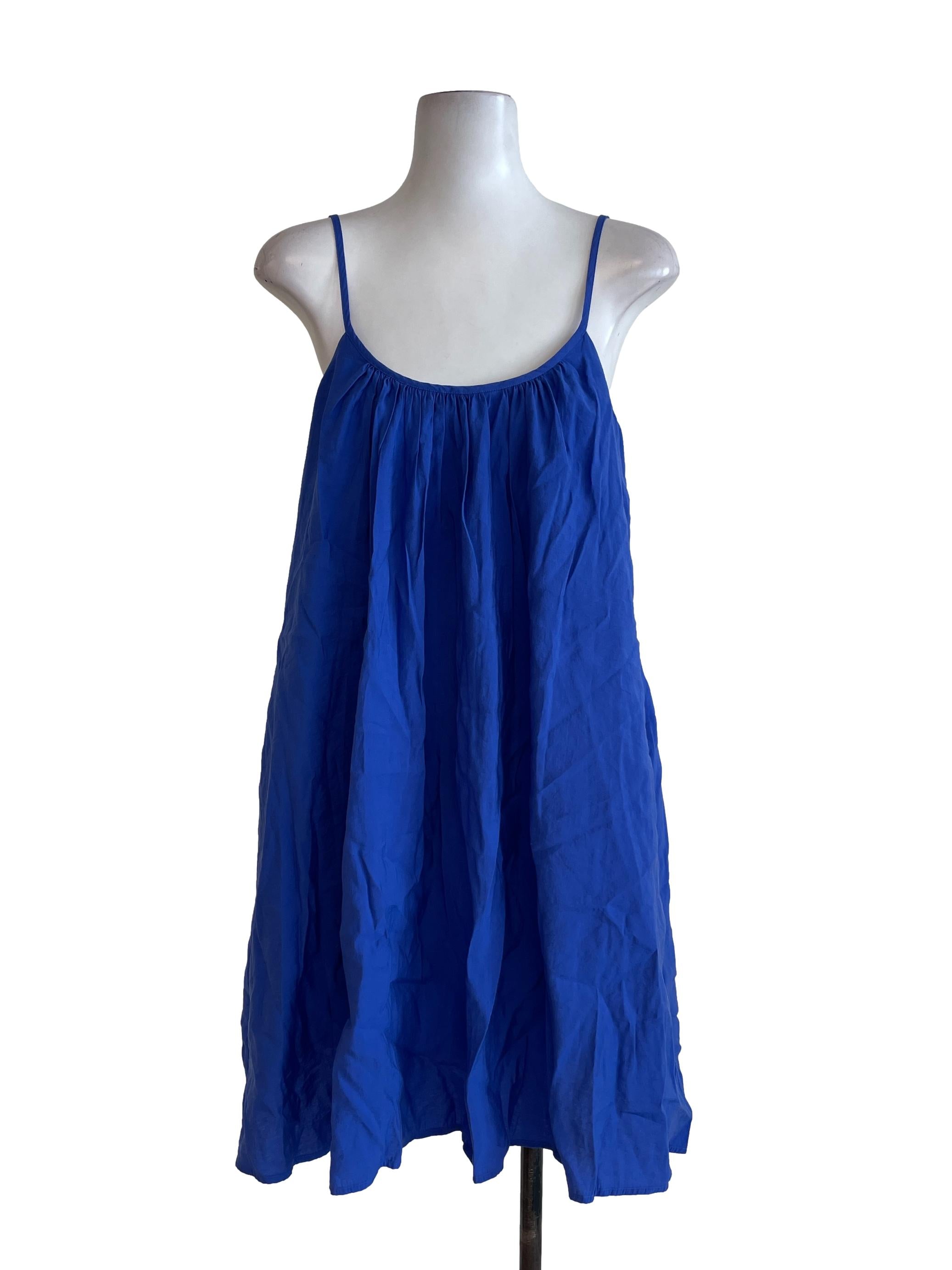 Lapis Plain Blue Dress