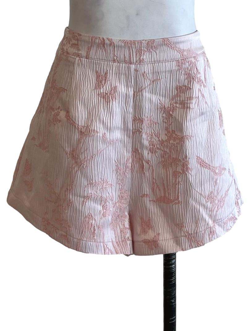 Blush Pink Floral Shorts