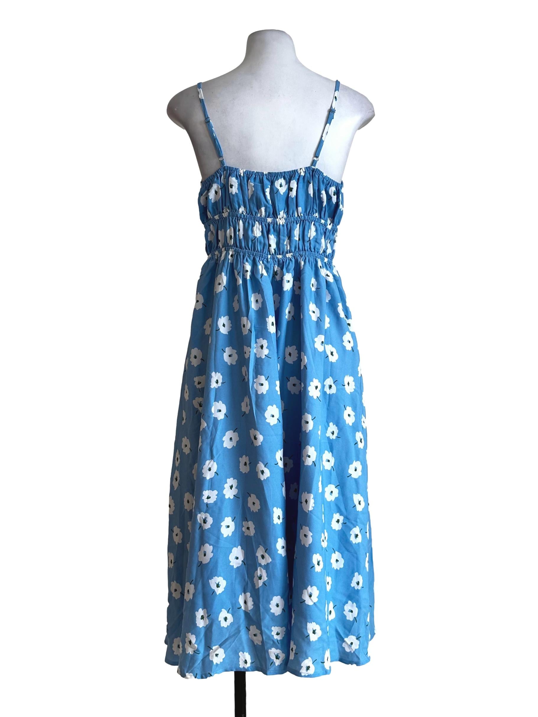 Blue Flower Pattern Dress TTR