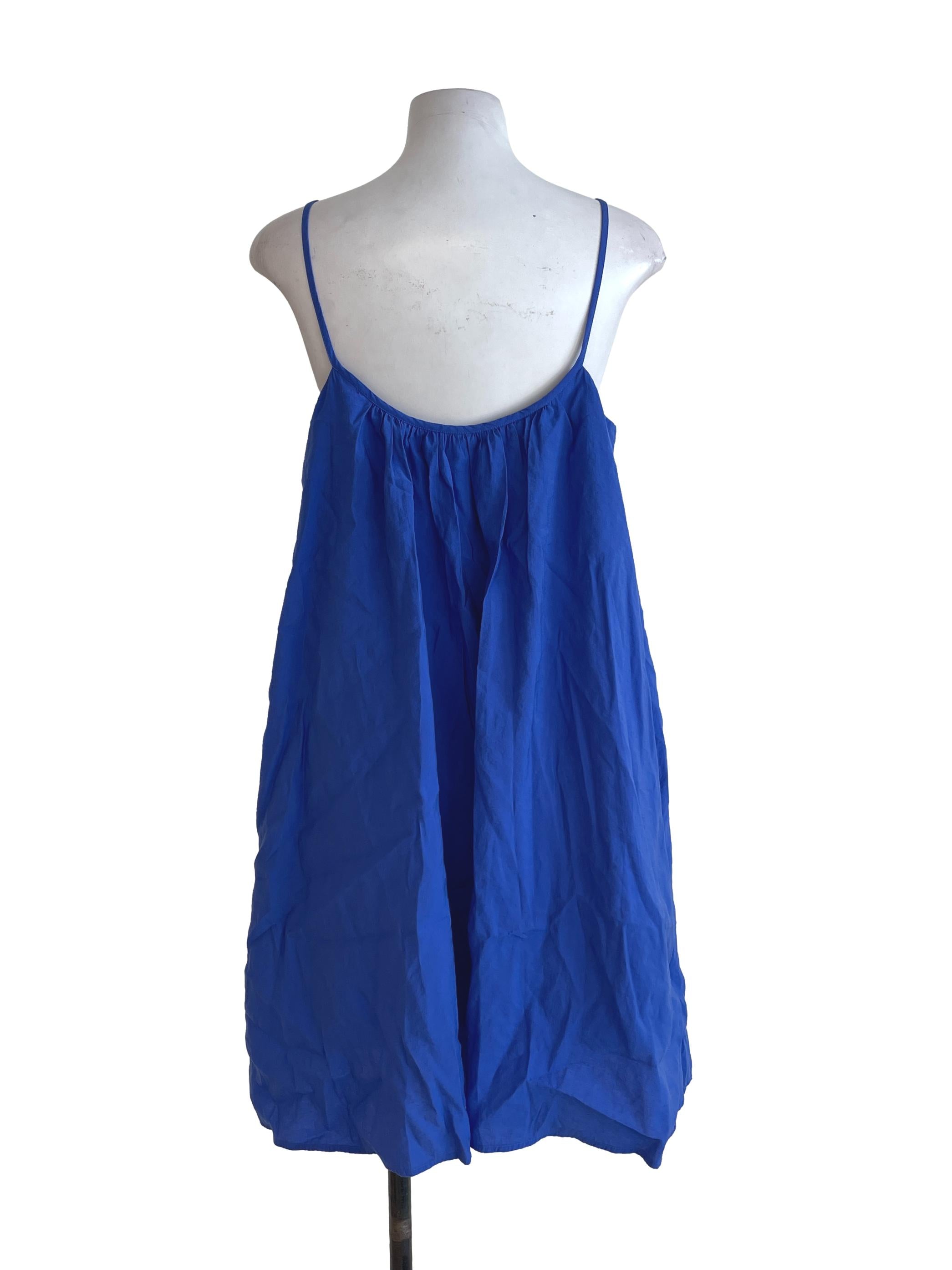 Lapis Plain Blue Dress