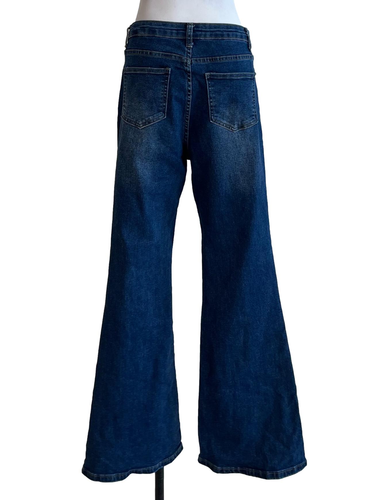 Denim Blue Flare Jeans