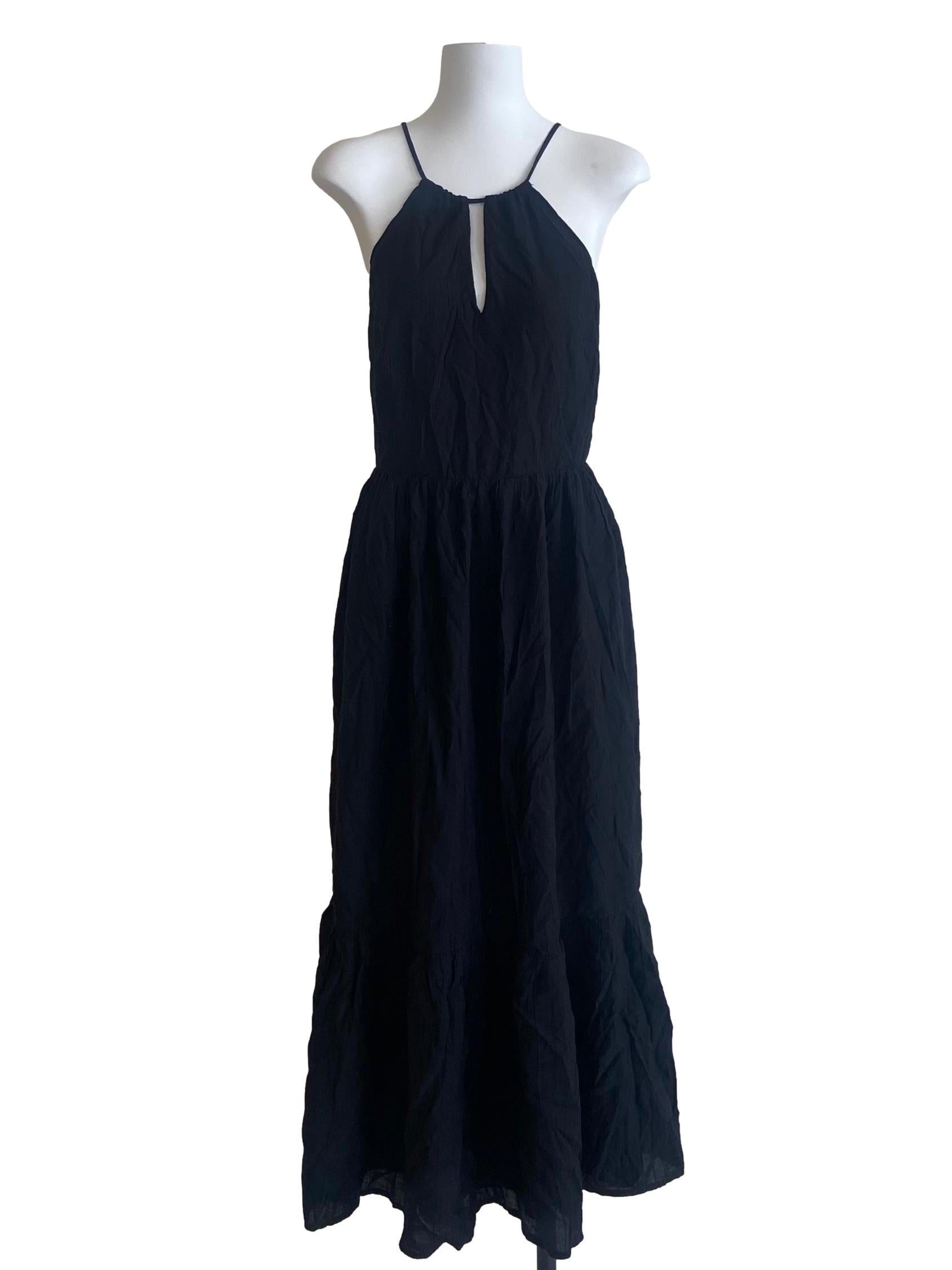 Black Drop Waist  Dress