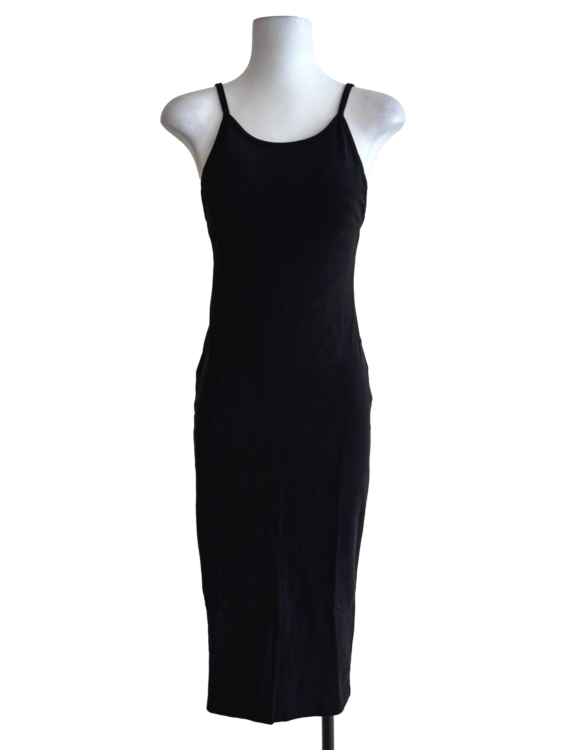 Black Reine Low Back Padded Dress
