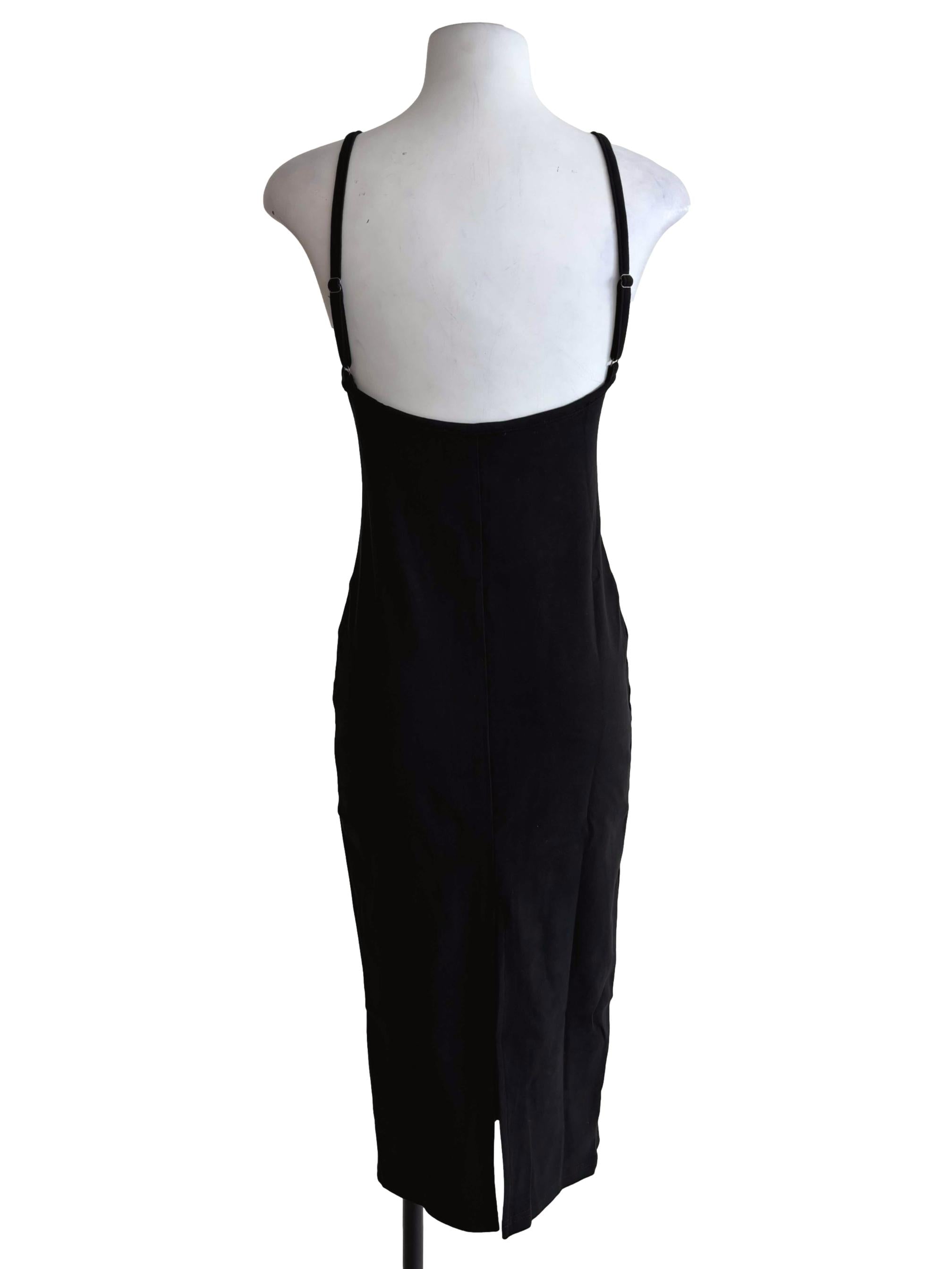 Black Reine Low Back Padded Dress