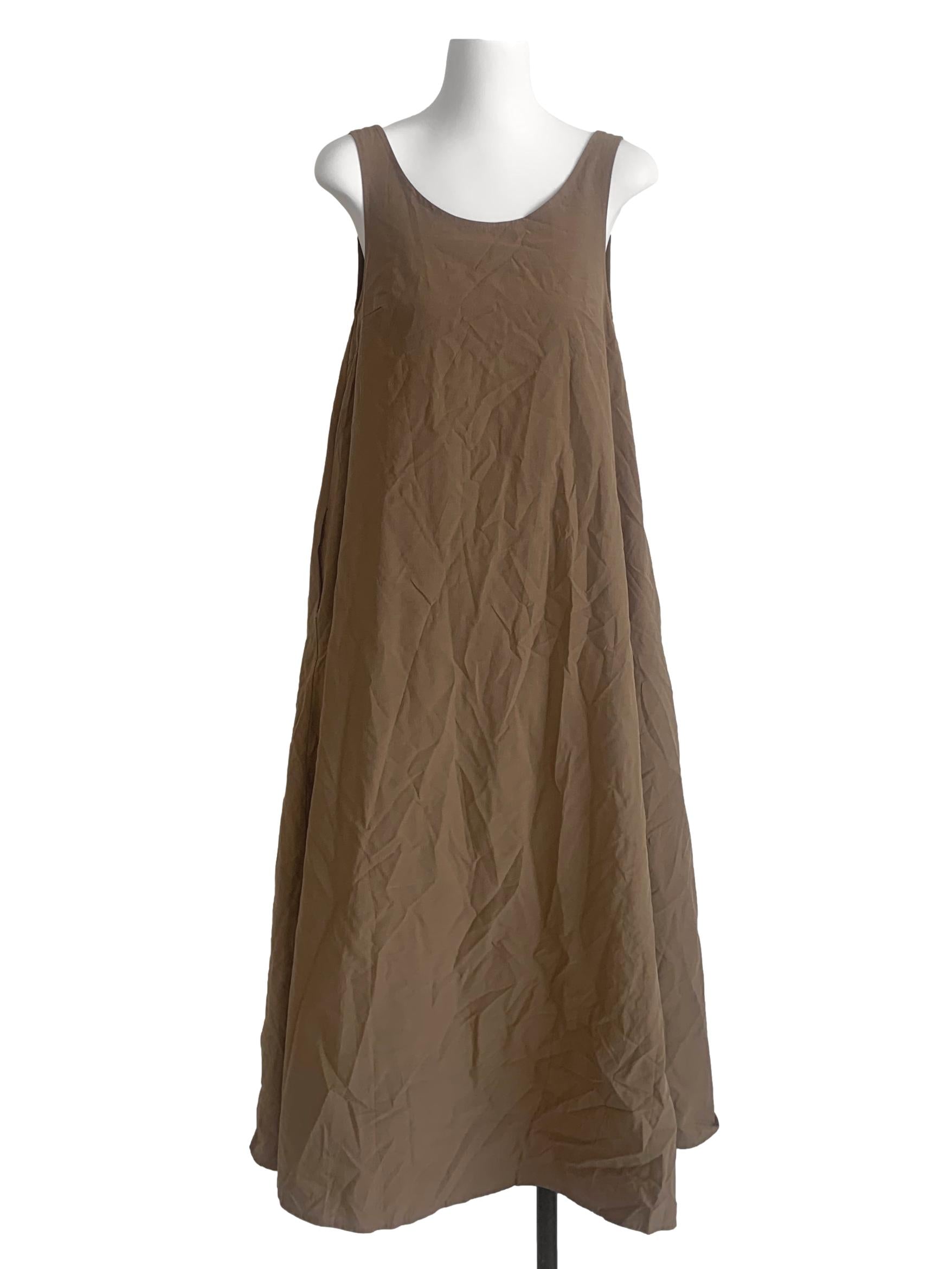 Walnut Brown Trapezoid Dress TEM