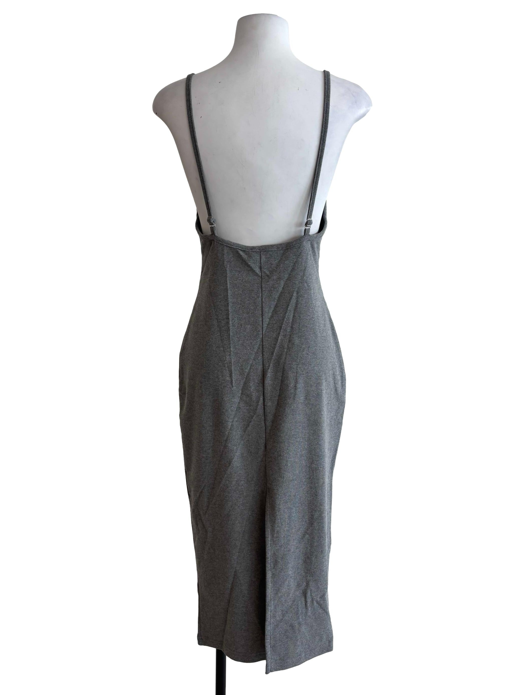 Grey Reine Low Back Padded Dress