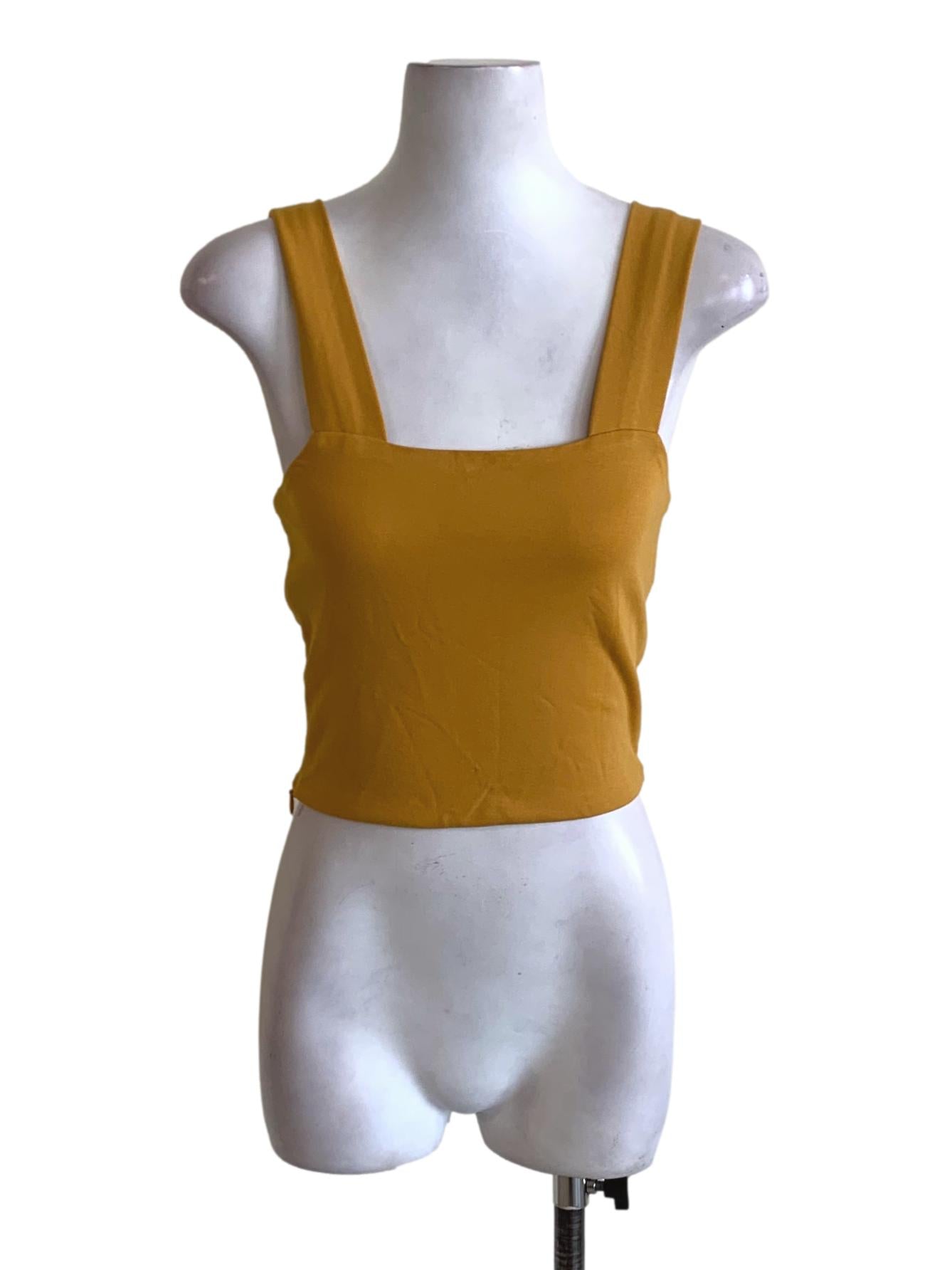 Merigold Square Neckline Cropped Sleeveless Top TTR