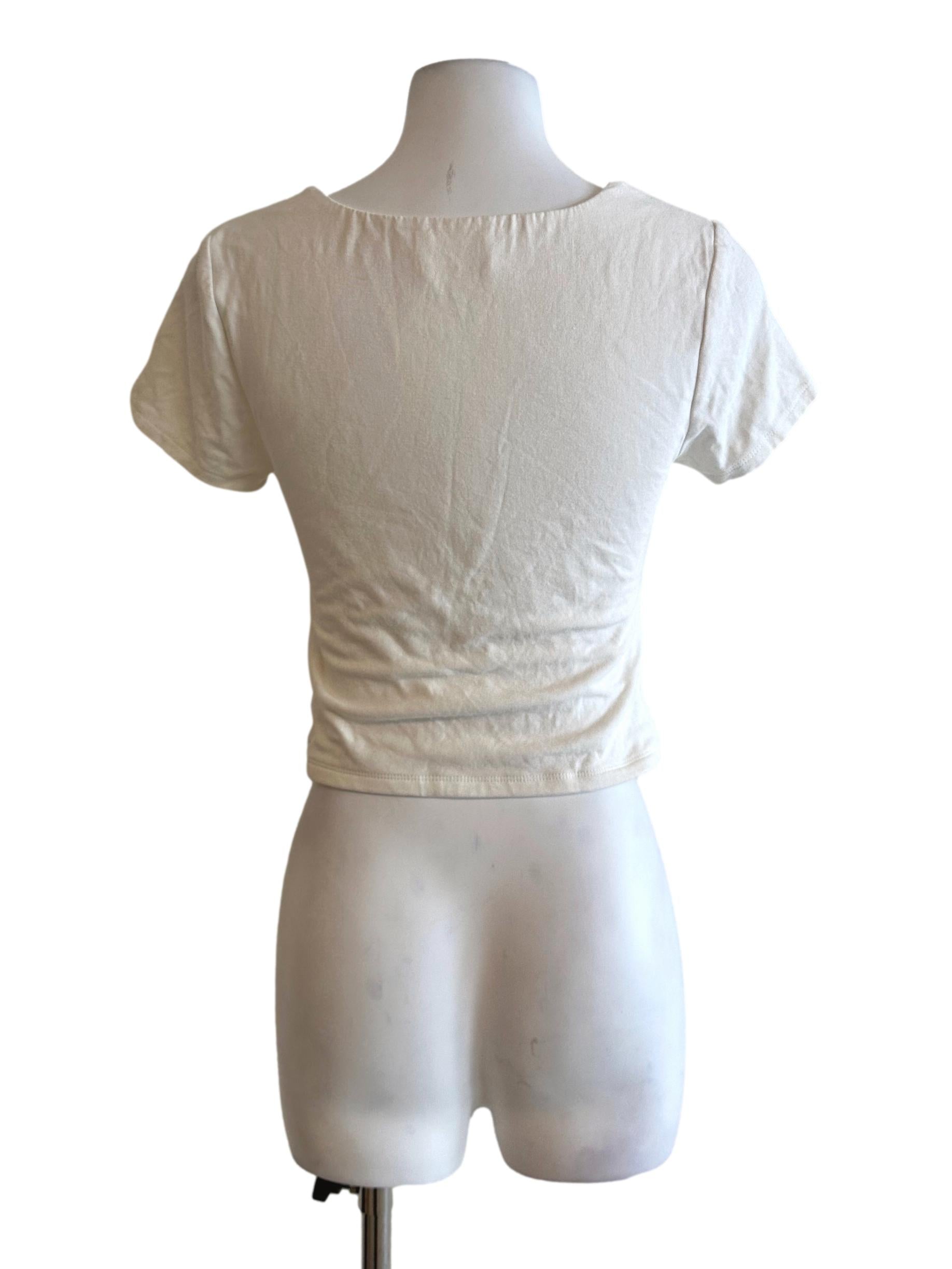 Cotton White Padded Top