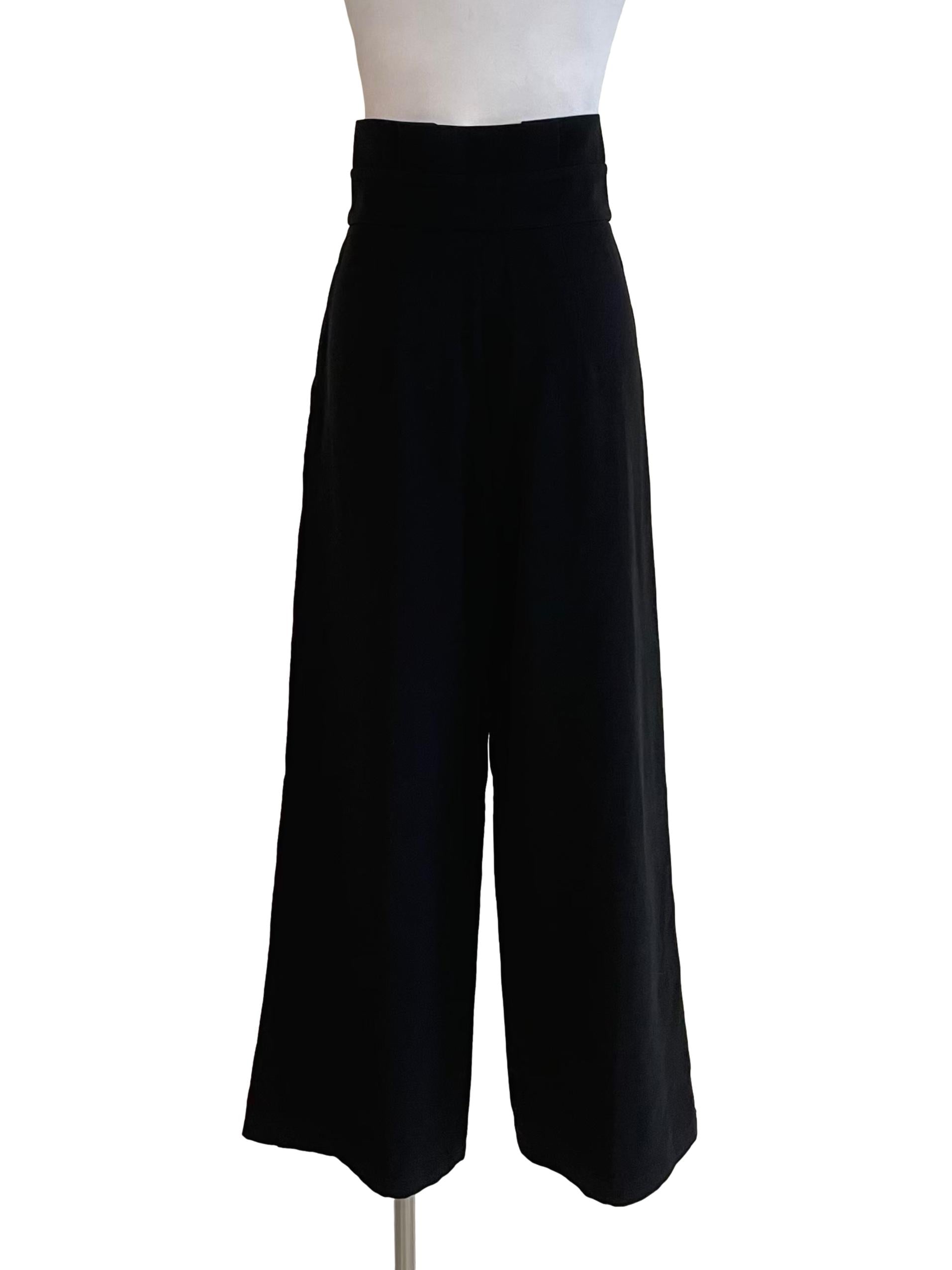 Black High Waist Formal Pants
