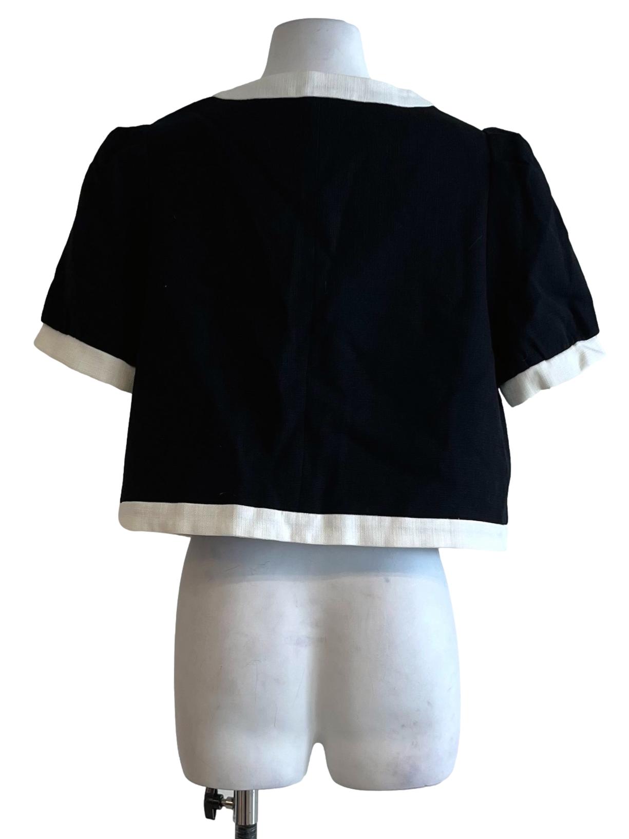 Black V-Neckline Blouse