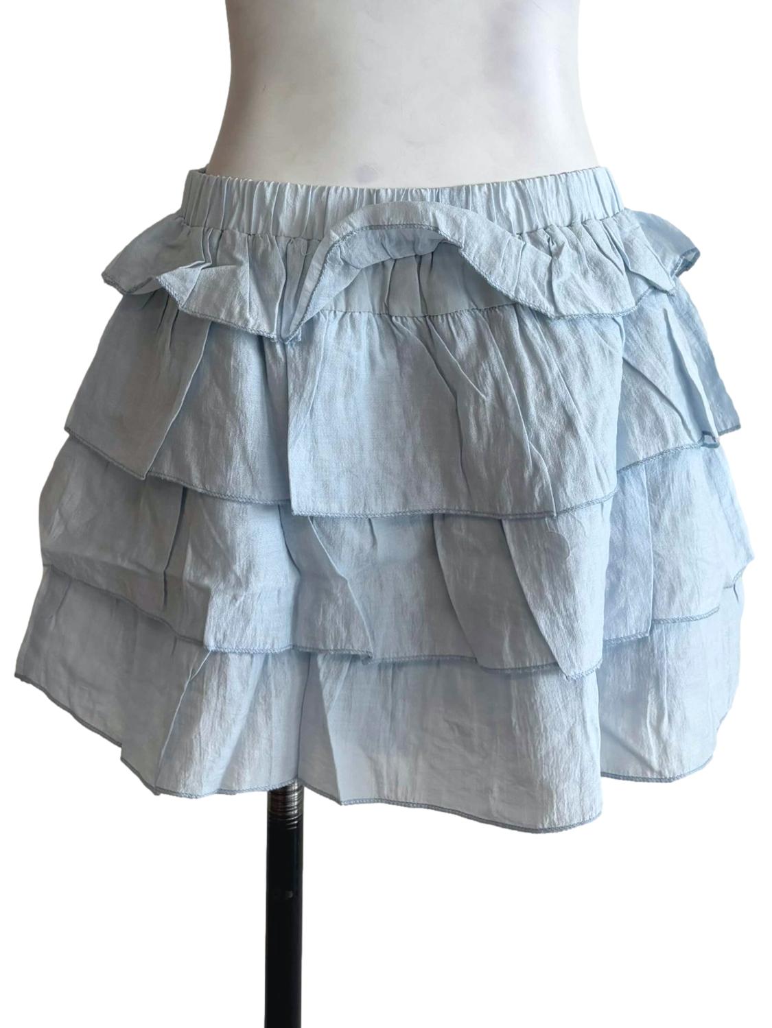 Blue Chiara Tiered Skorts