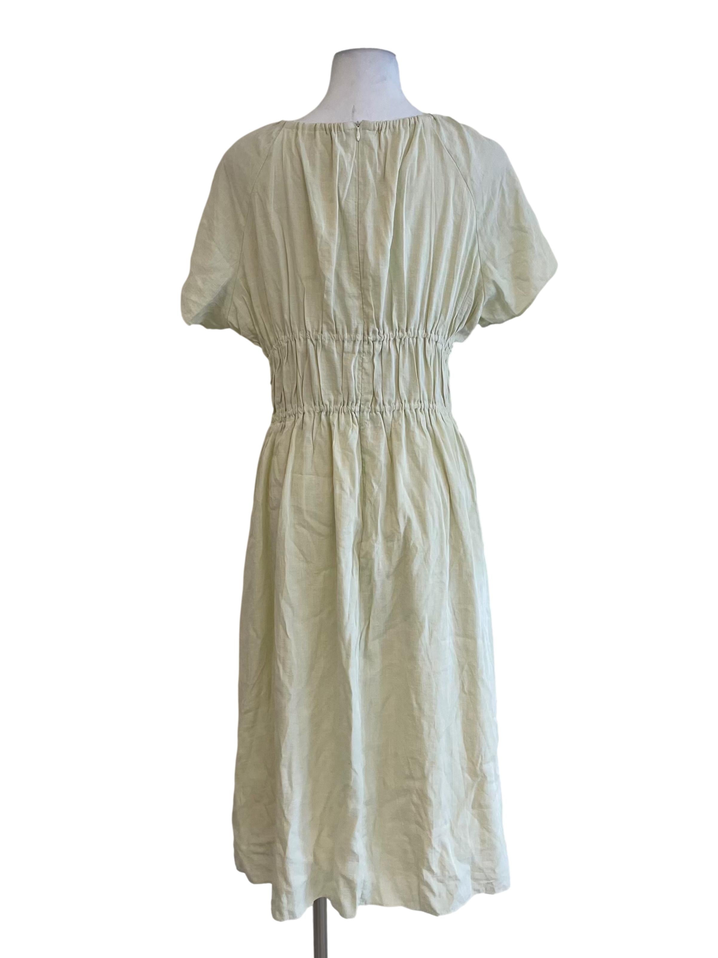 Banana Scrunch Peasant Dress