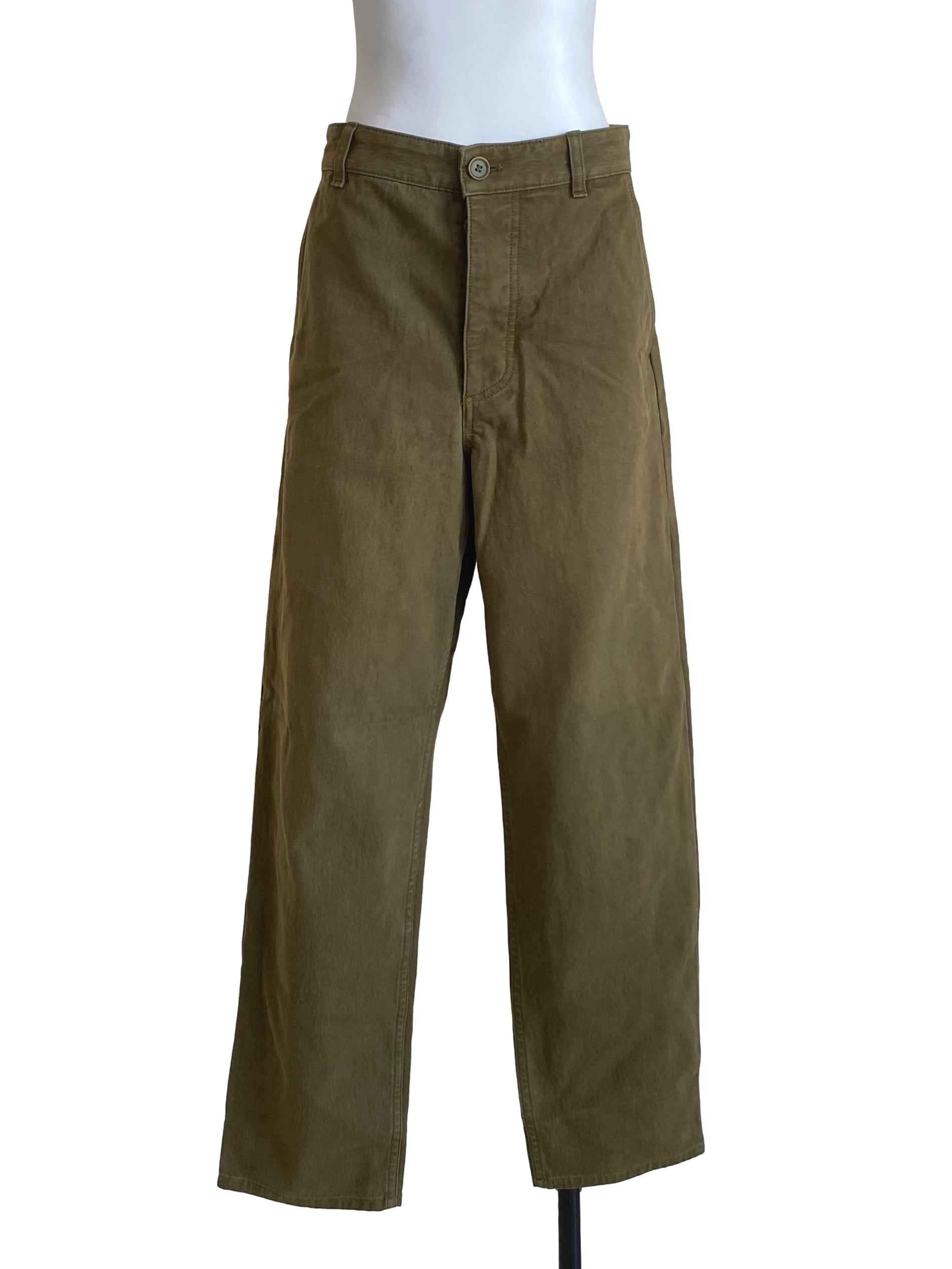 Grass Green Straight Leg Jeans