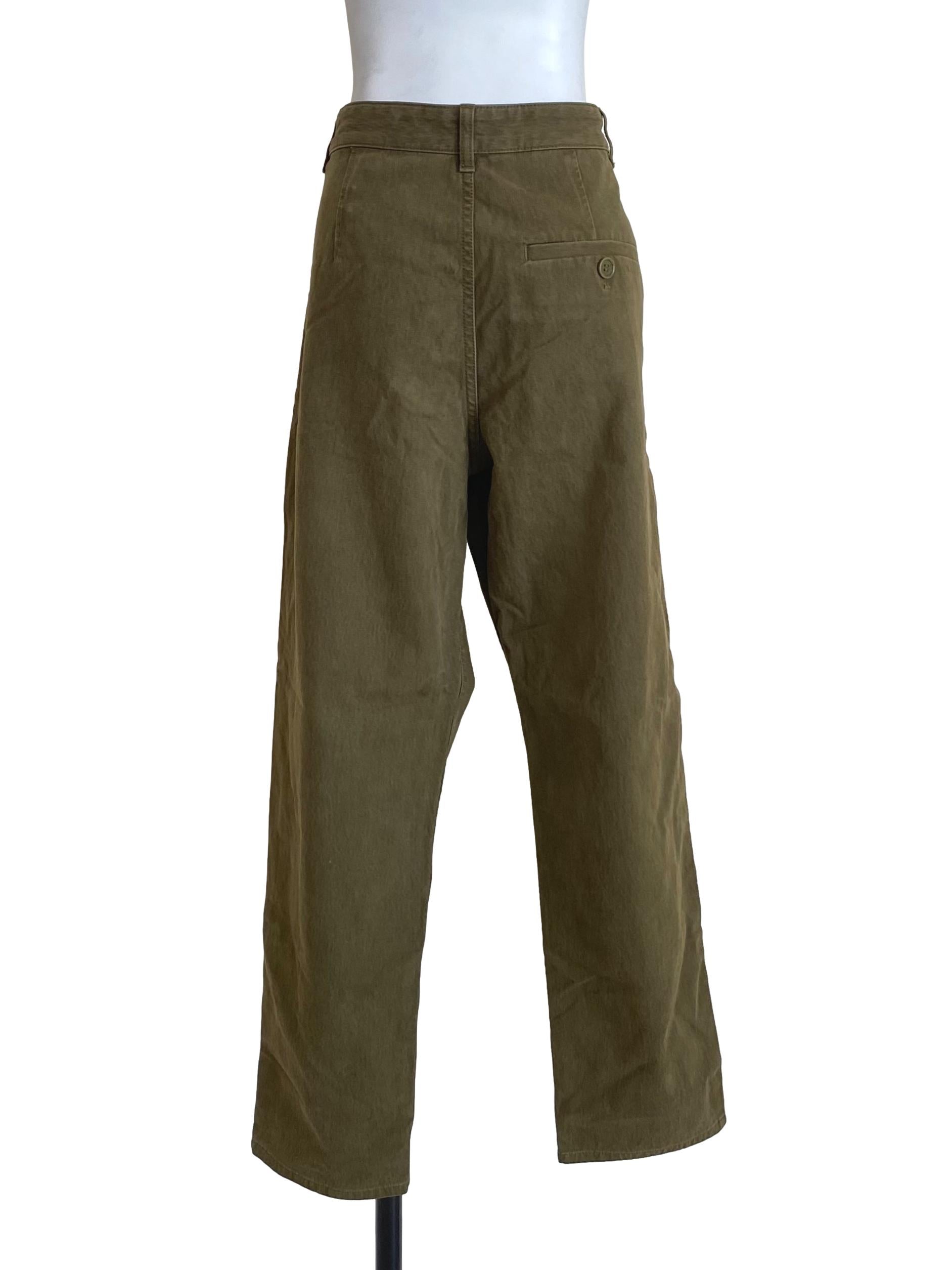 Grass Green Straight Leg Jeans