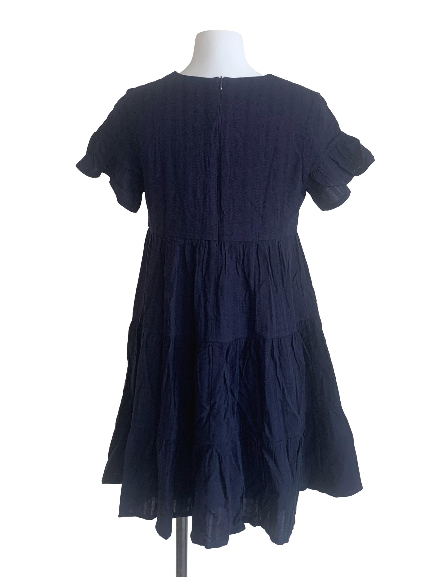 Berry Blue Round Neck Dress