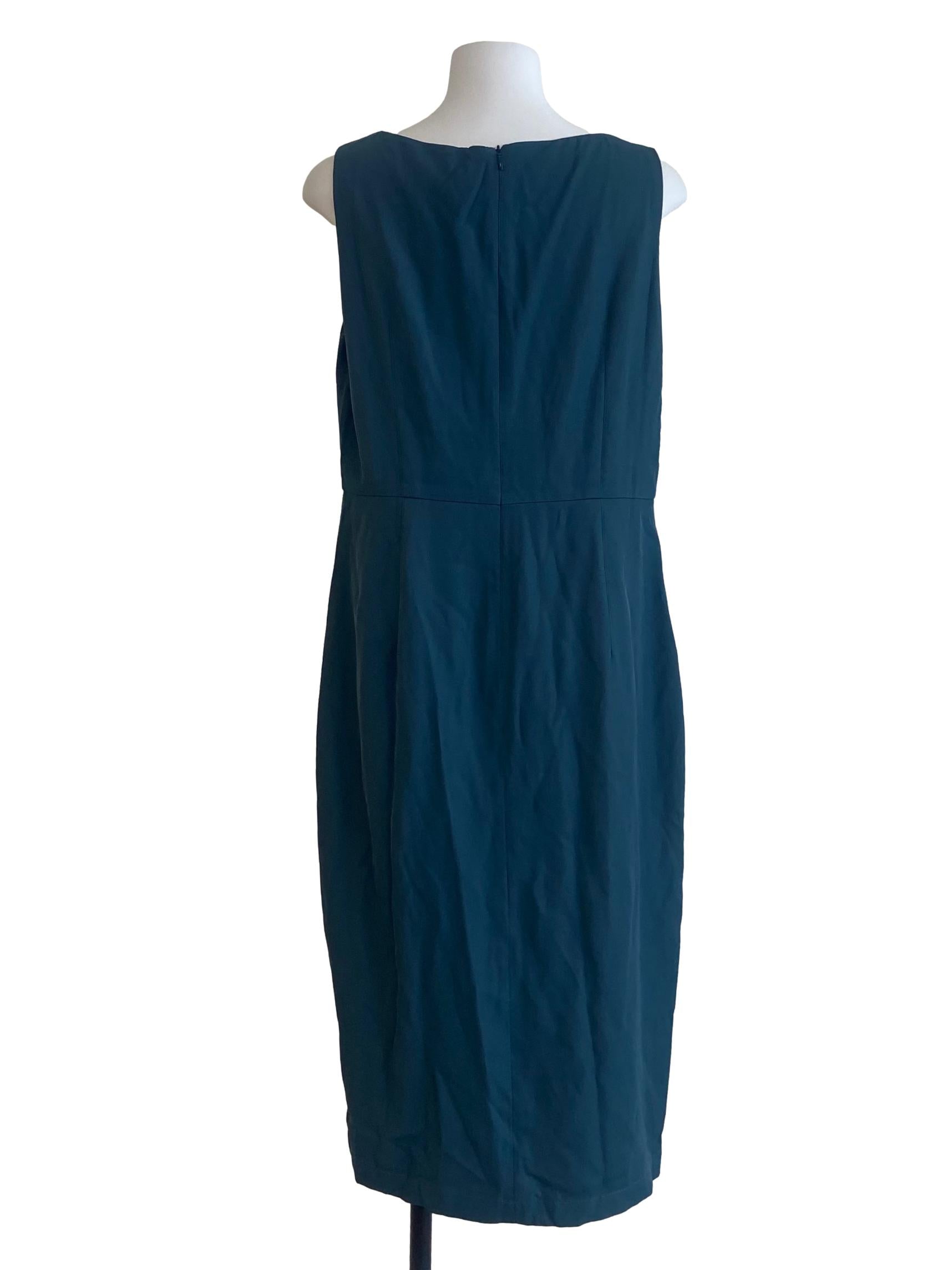 Aegean Blue Ruffled Asymmetric Dress