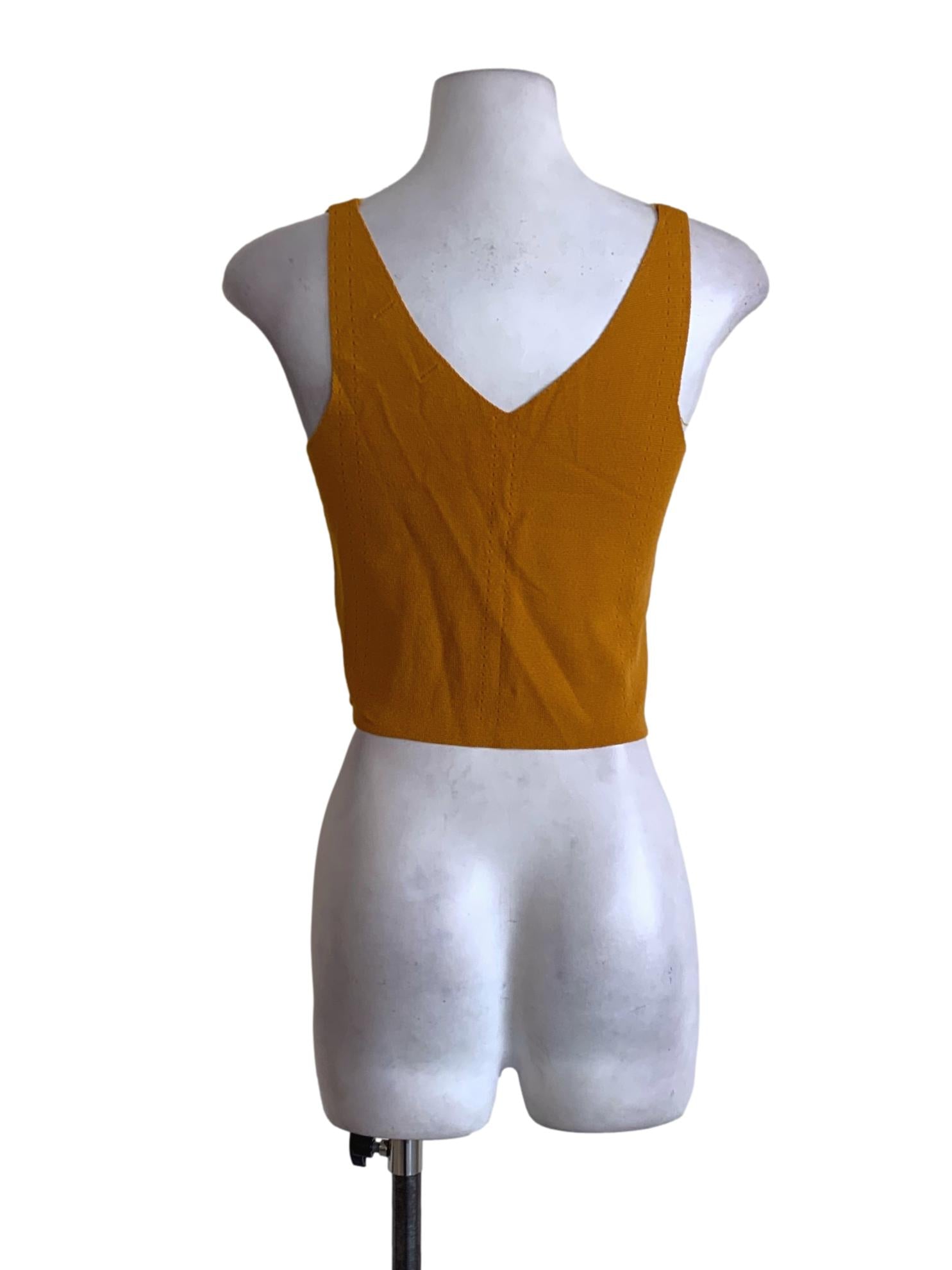 Apricot V-Neckline Tank Top