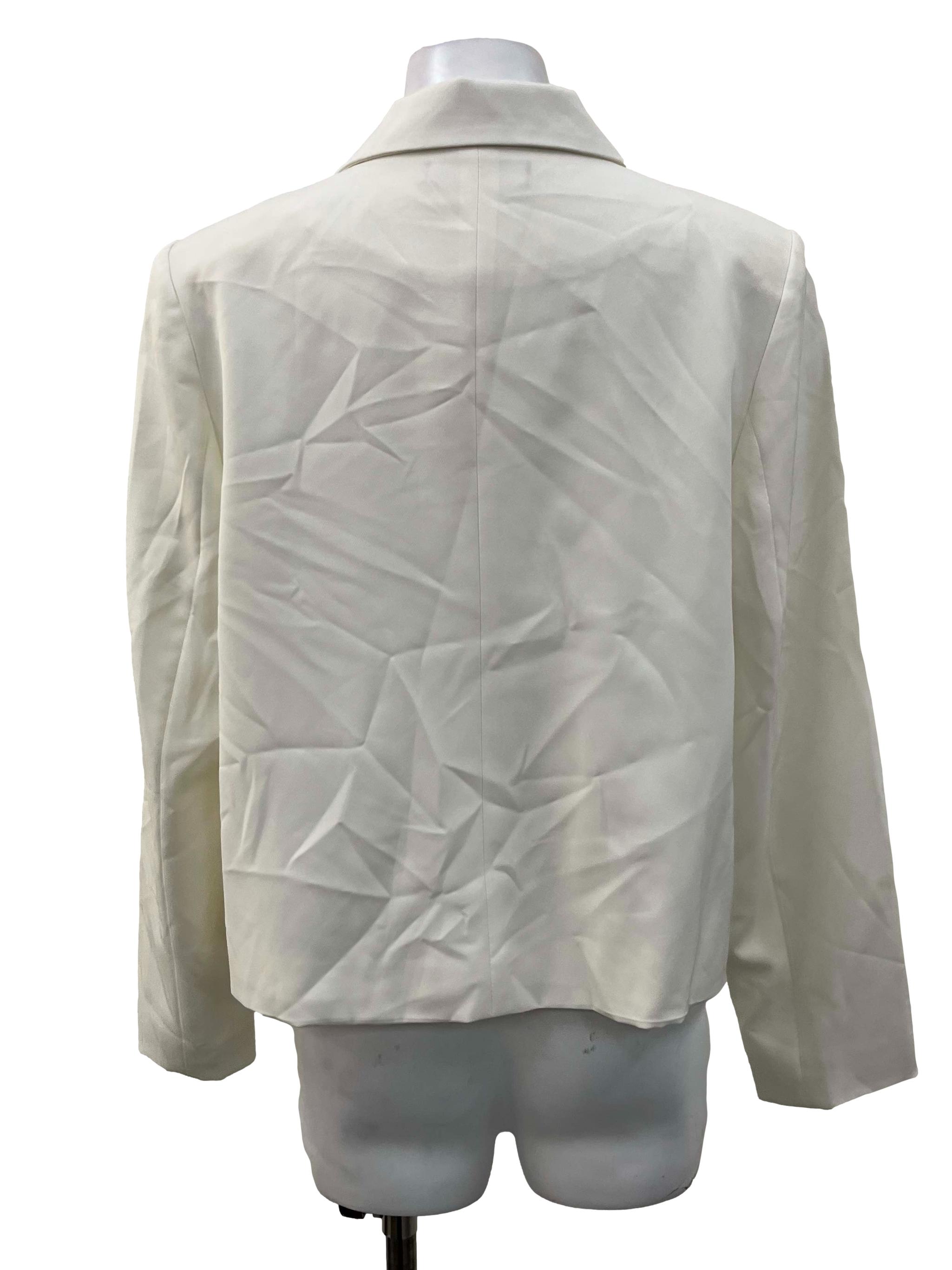 Off White Cropped Blazer