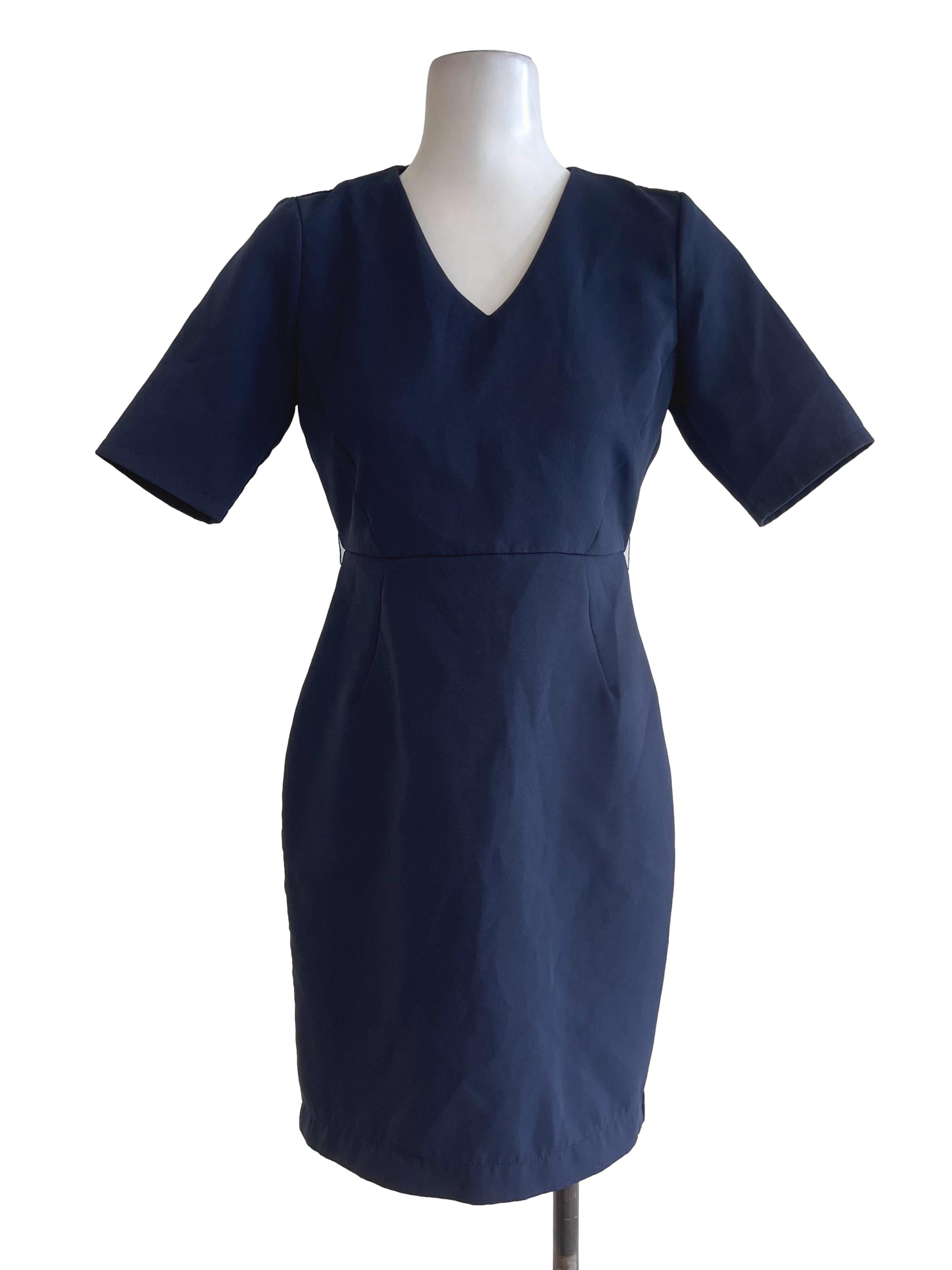 Navy Blue Basic Dress
