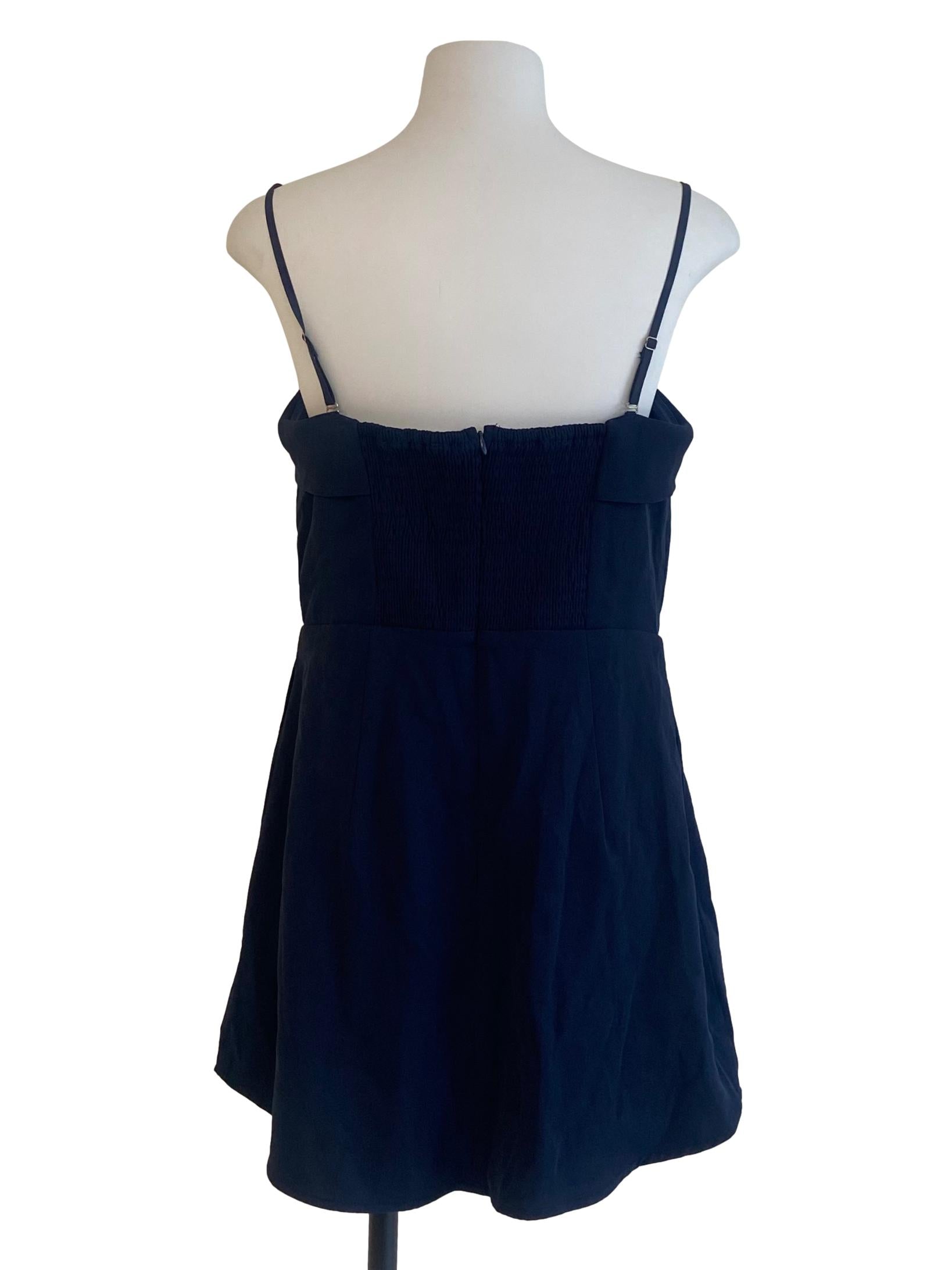Navy Blue Apron Dress