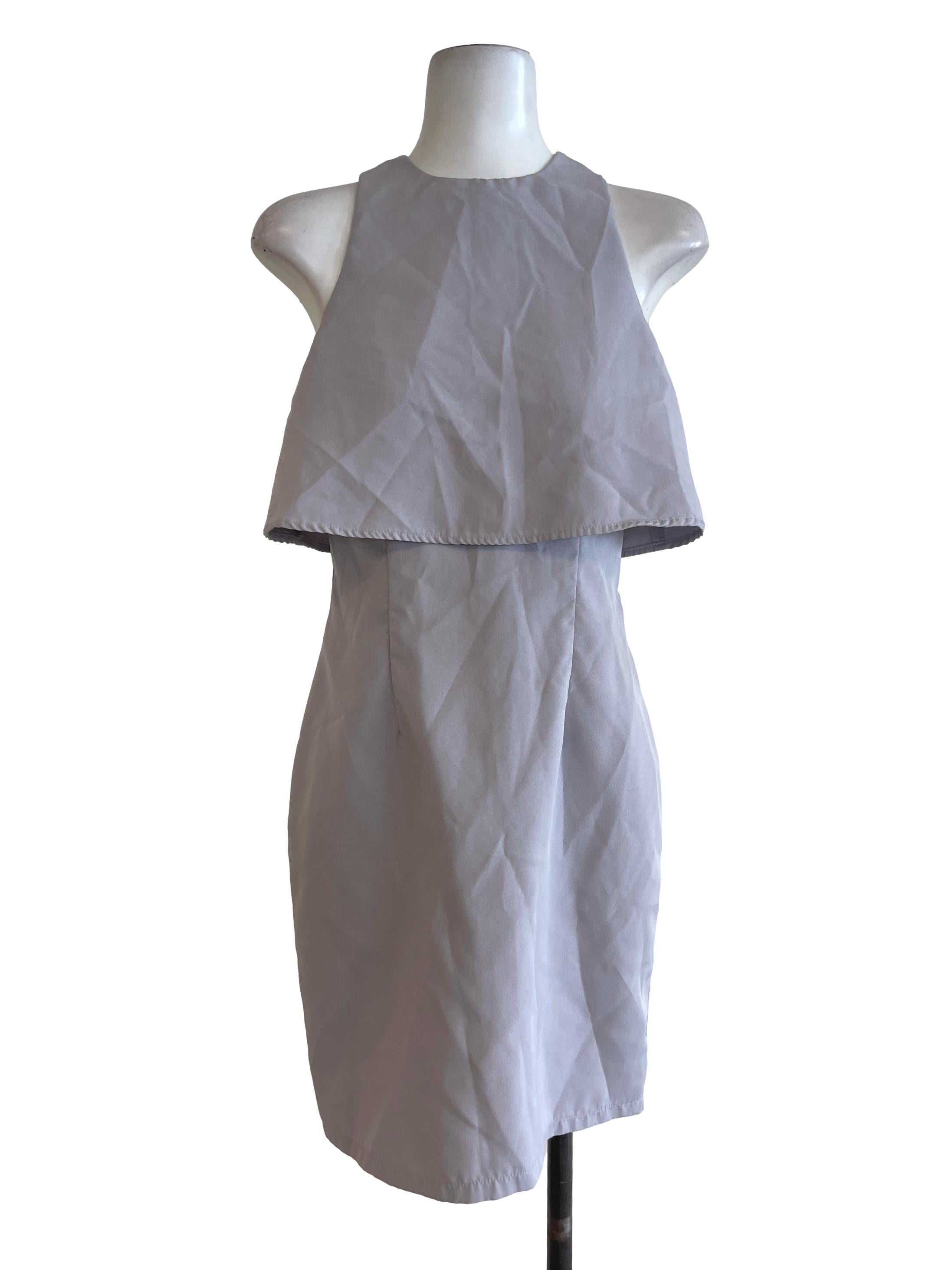 Light Grey Plain Dress