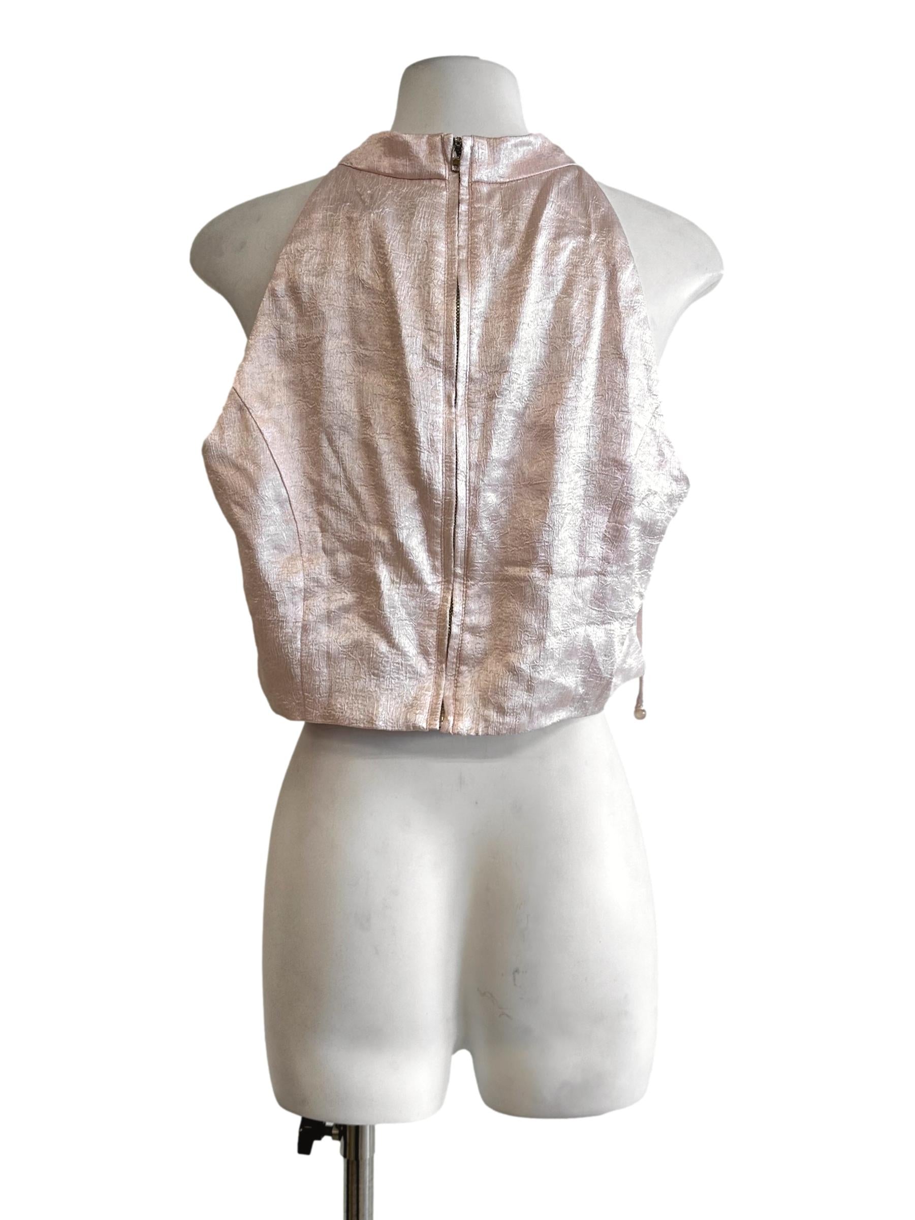 Rose Pink Padded Sleeveless Top