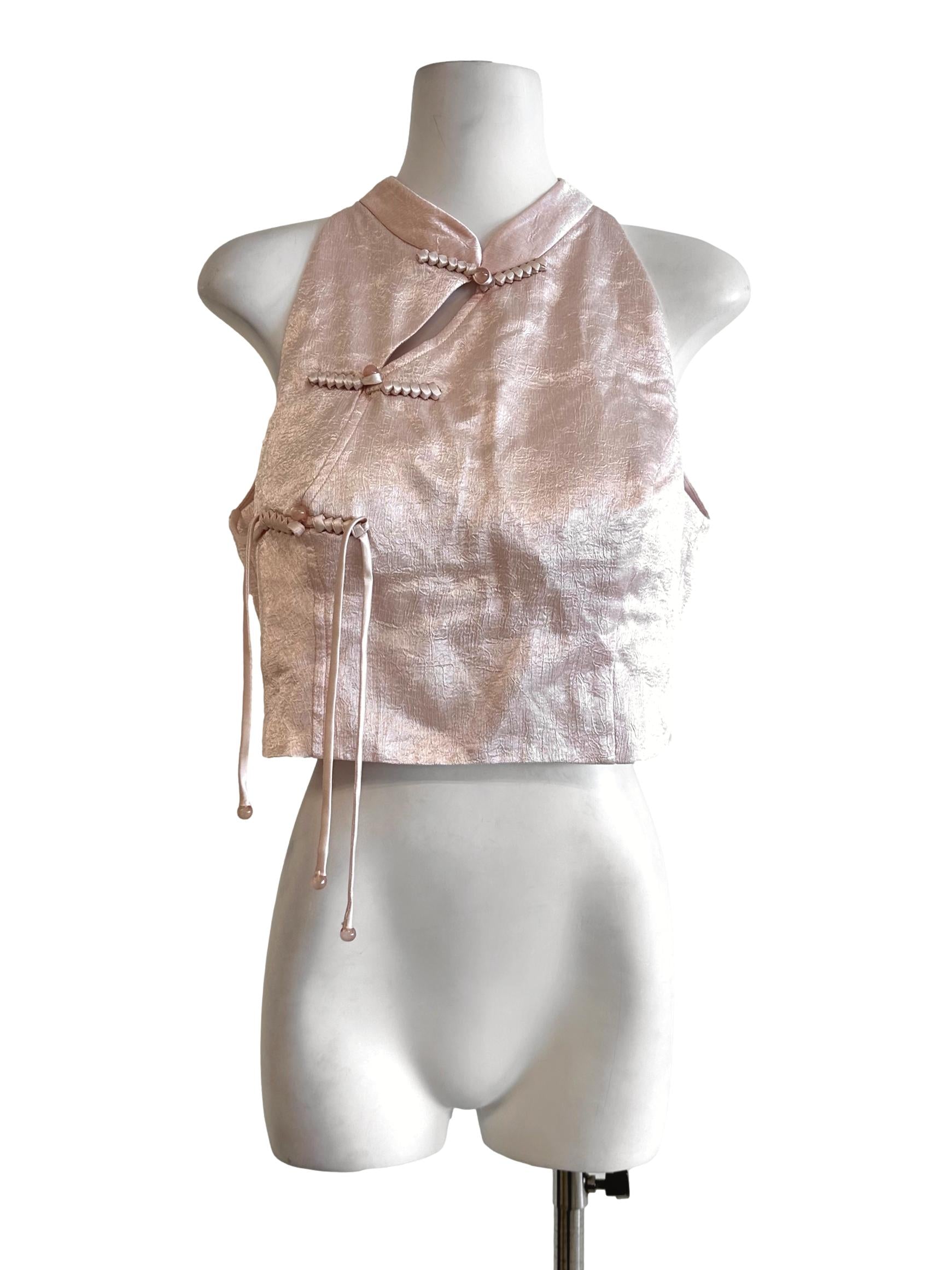 Rose Pink Padded Sleeveless Top