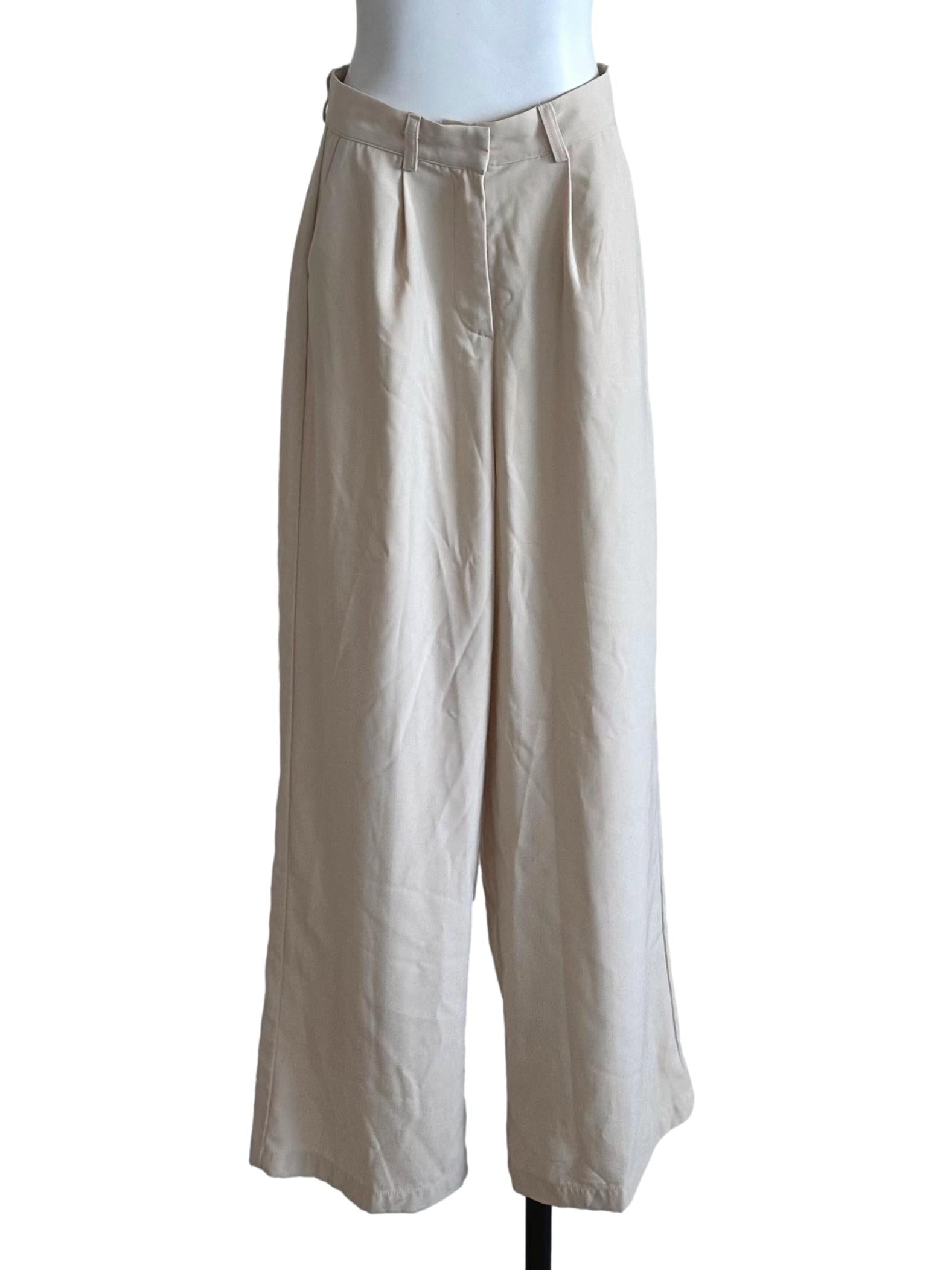 Oat Beige Straight Long Pants TEM