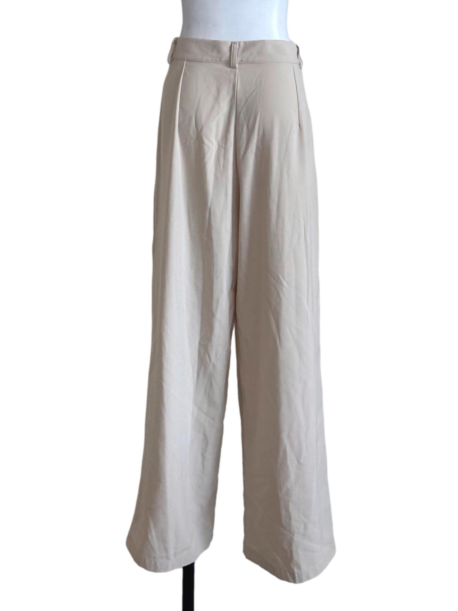 Oat Beige Straight Long Pants TEM