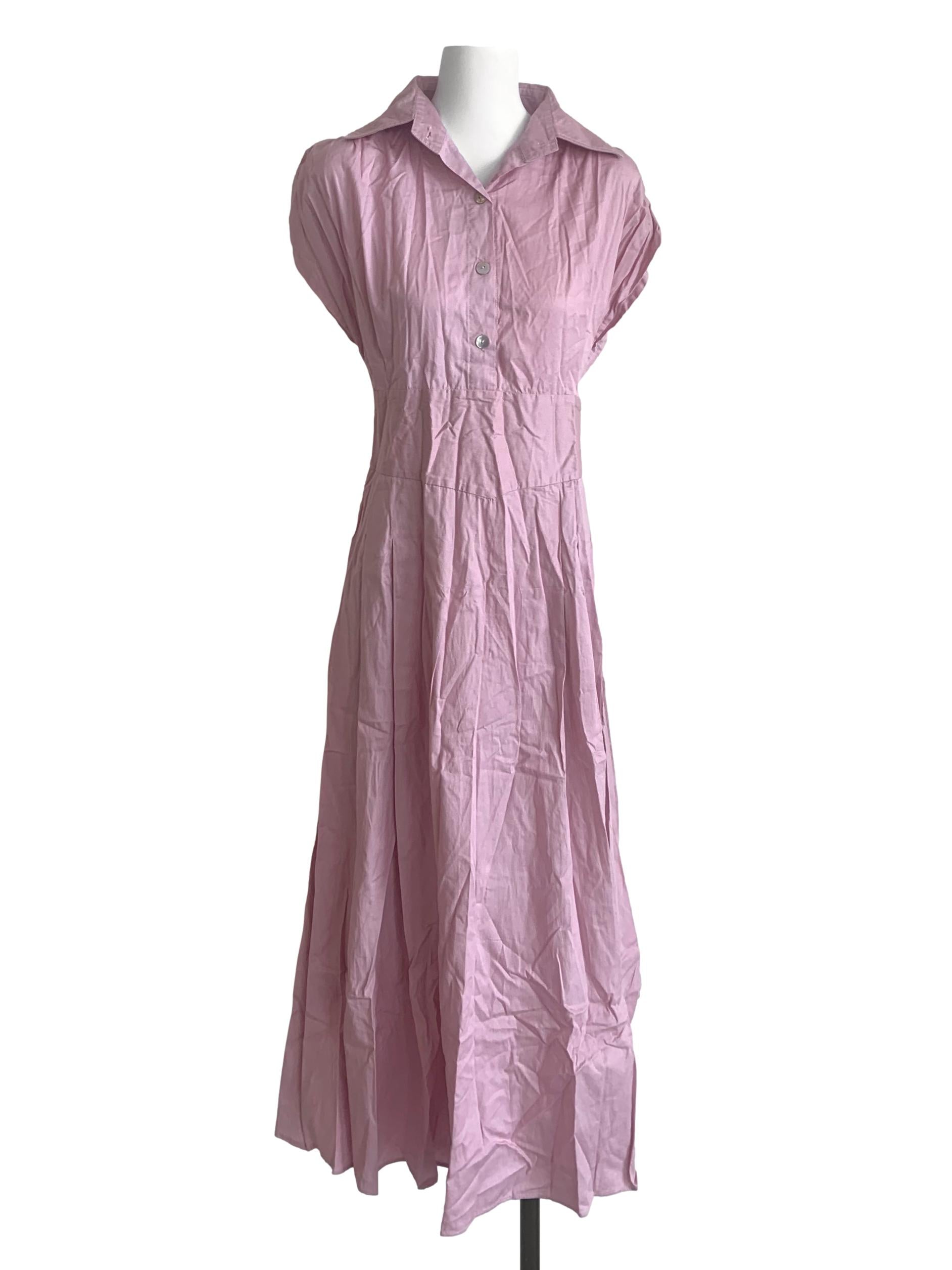 Lemonade Pink Shirt Dress