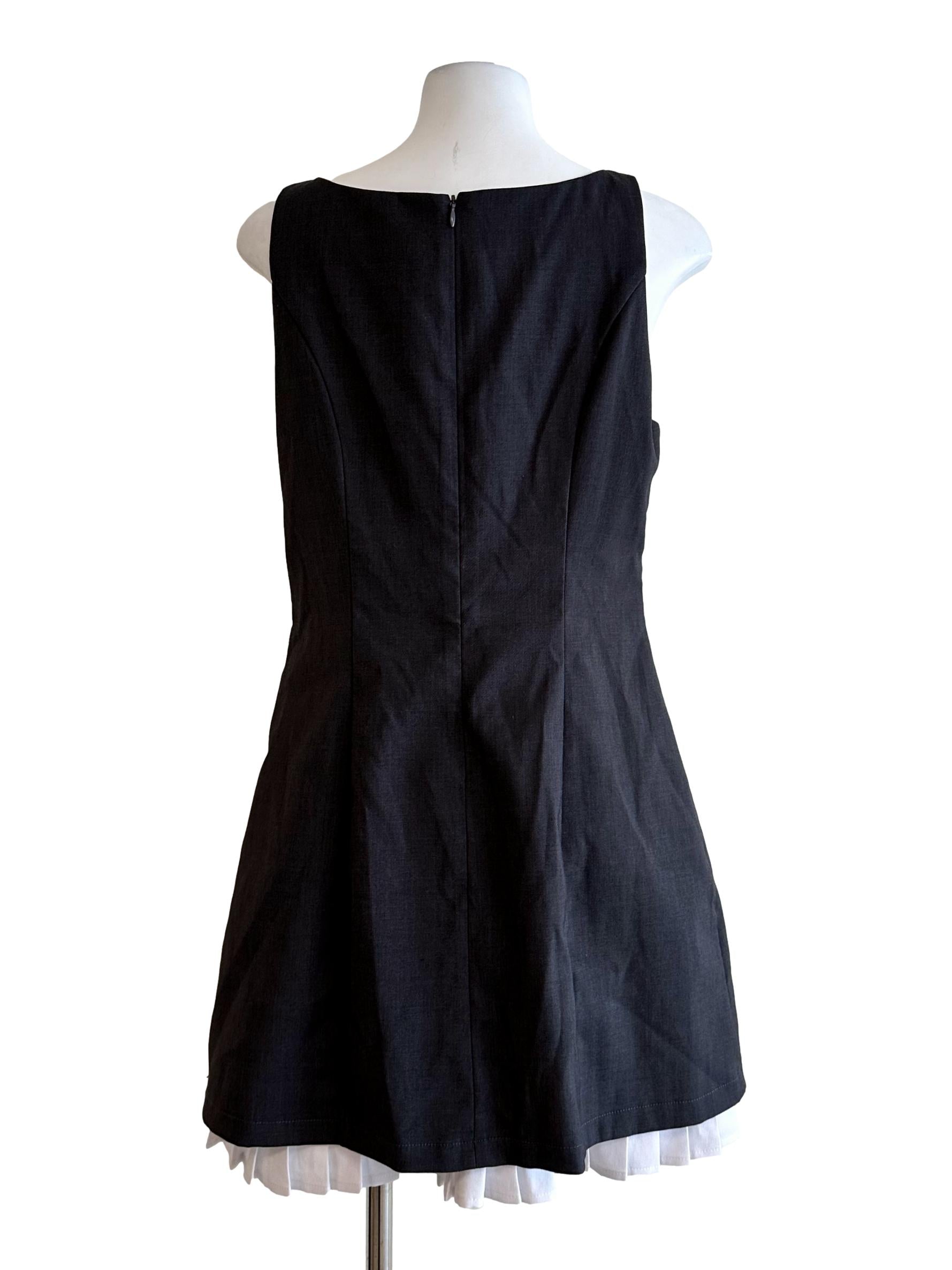 Shadow Grey Padded Mini Dress