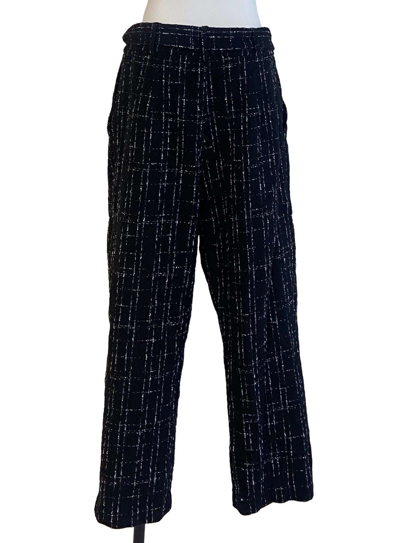 Black Tweed Formal Pants LB