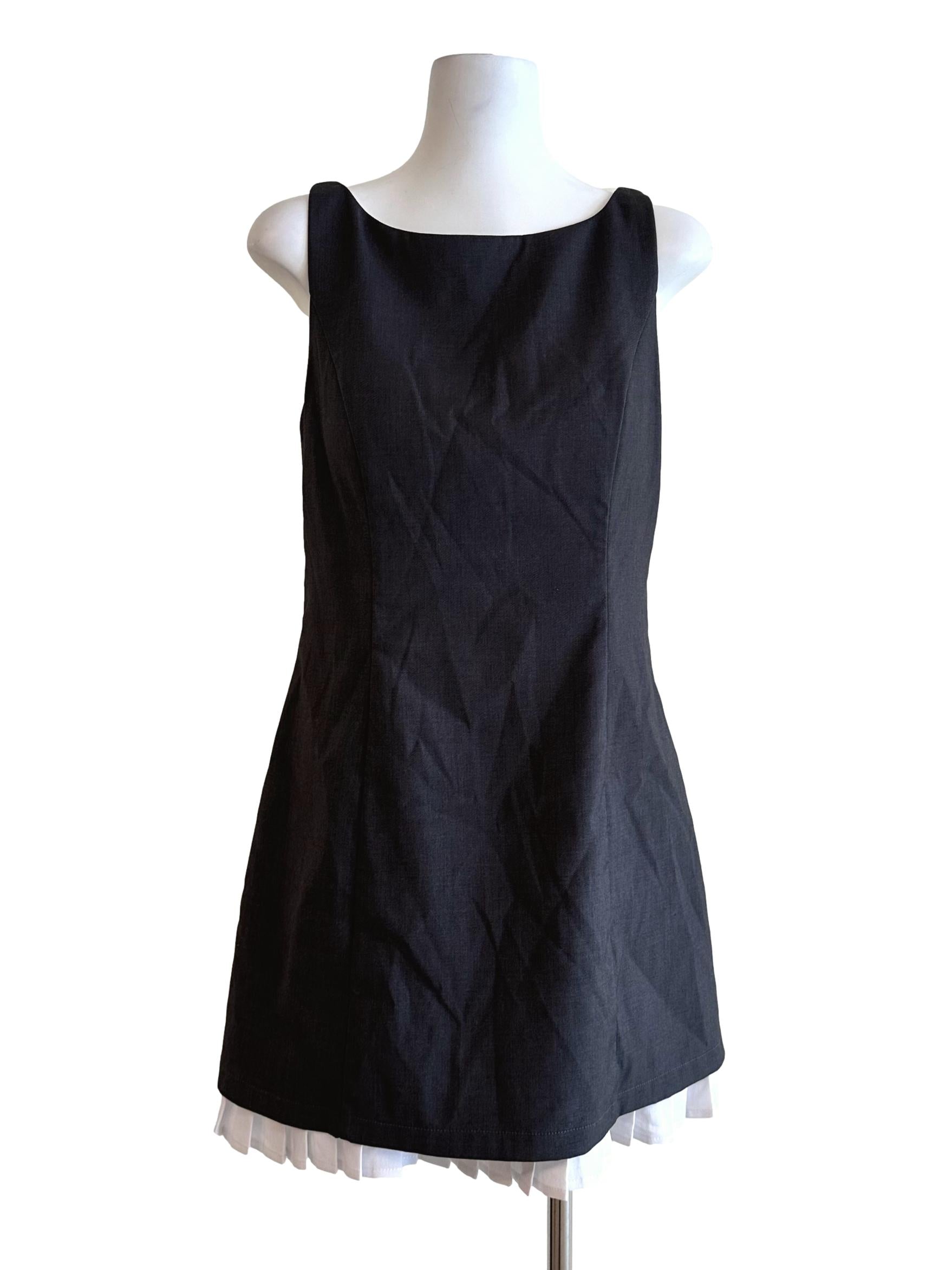Shadow Grey Padded Mini Dress