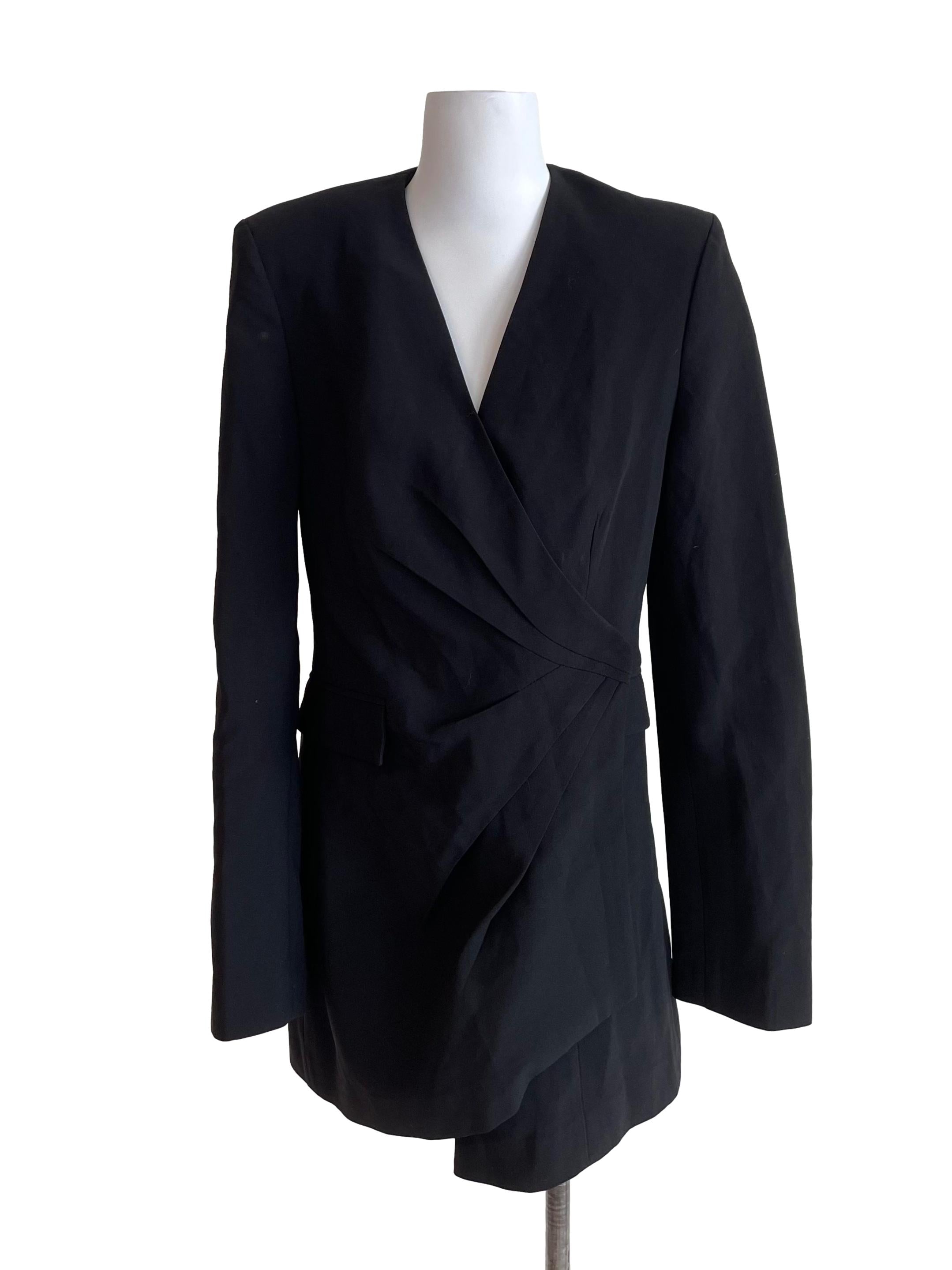 Black Wrap Formal Dress
