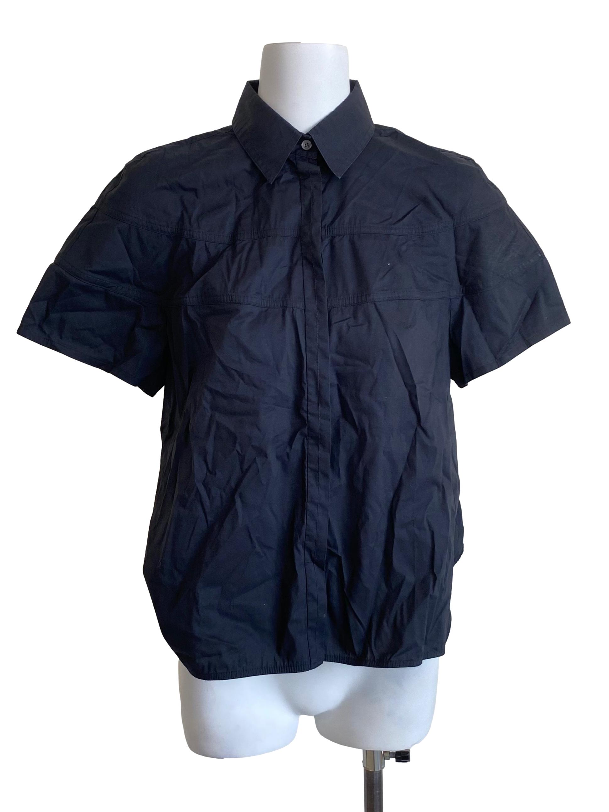 Cold Black Collared Shirt