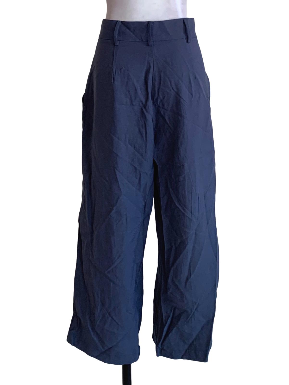 Navy Blue Square Neckline Jumpsuit TTR