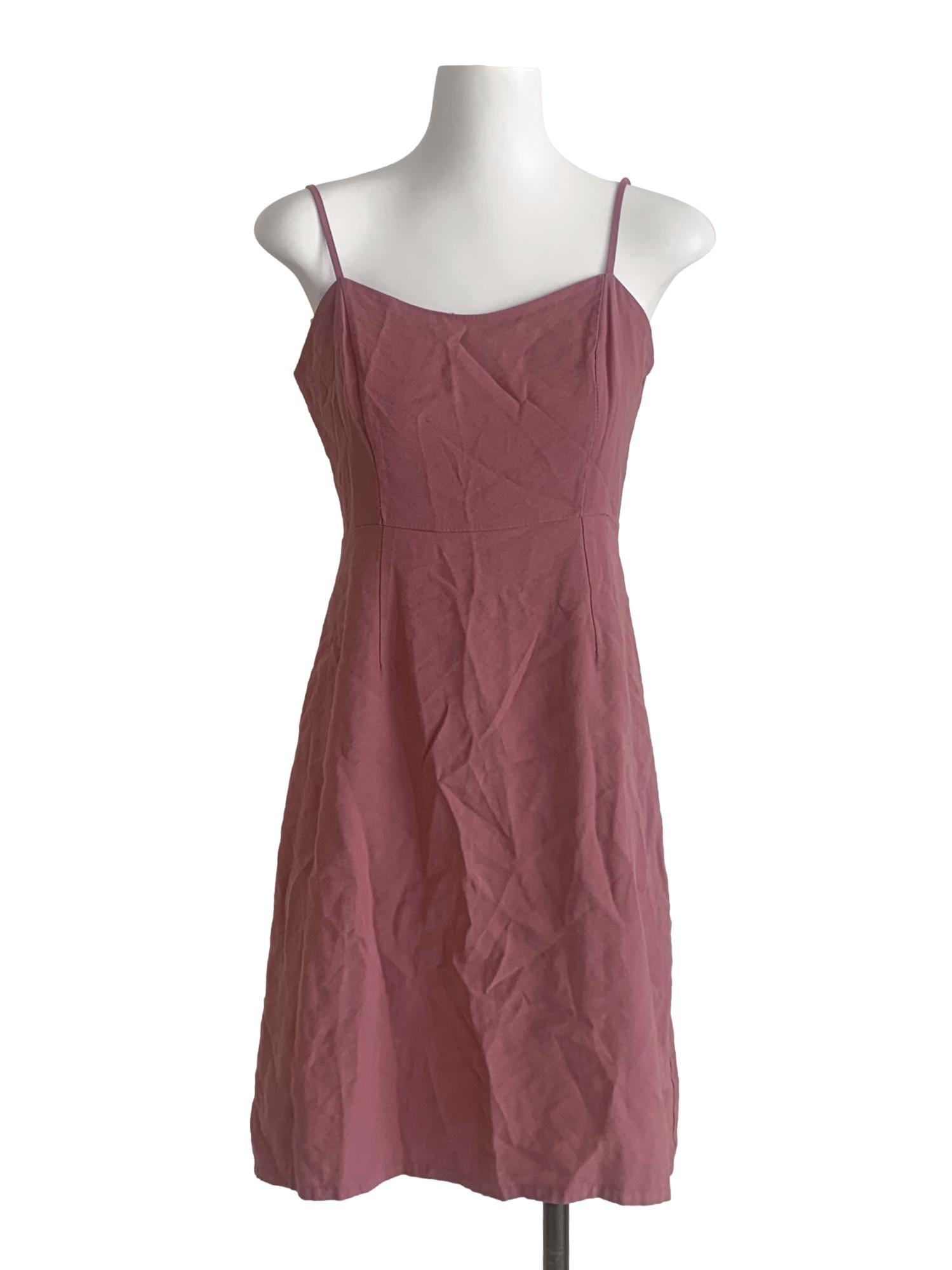 Lipstick Red Spaghetti Strap Dress TEM