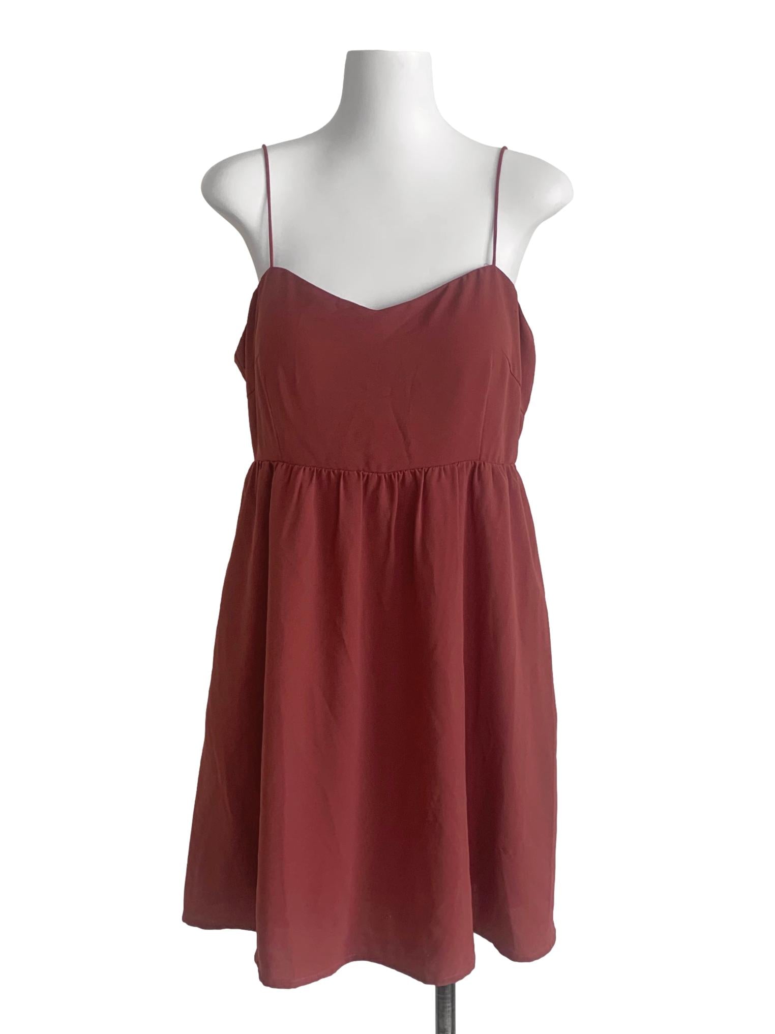Berry Red Babydoll Dress