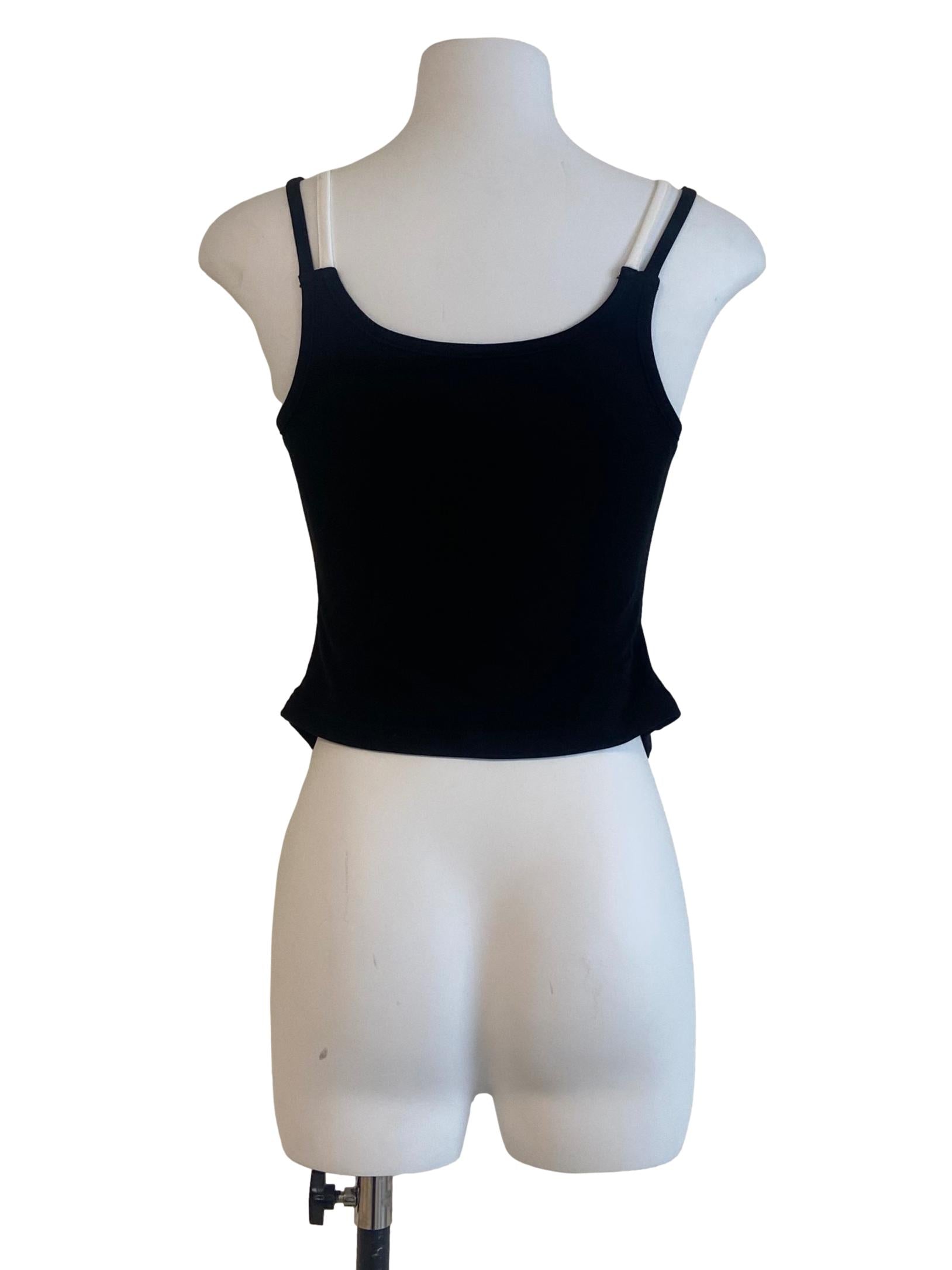 Black Sleeveless Asymmetric Top