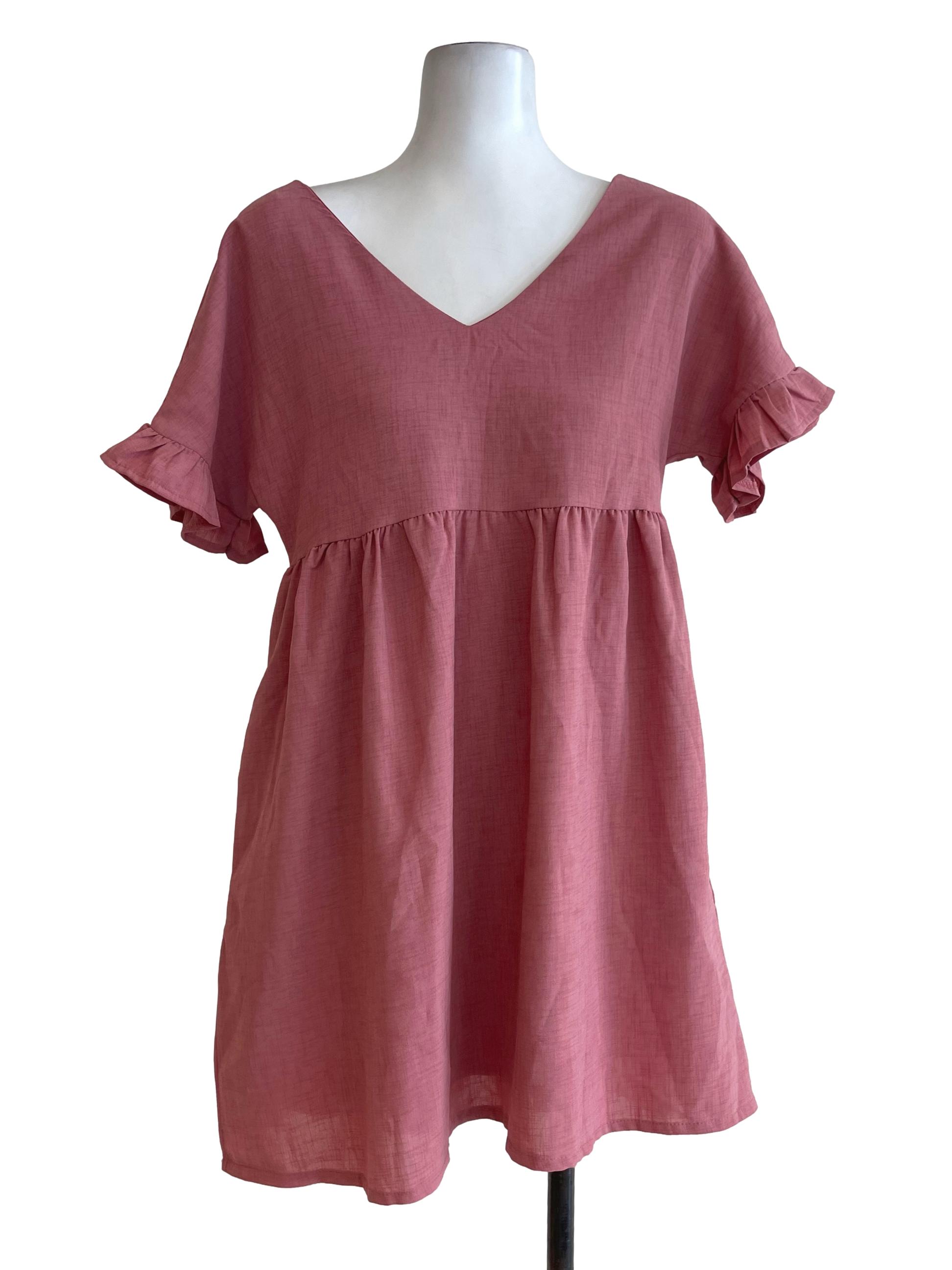 Dusty Pink Mini Dress