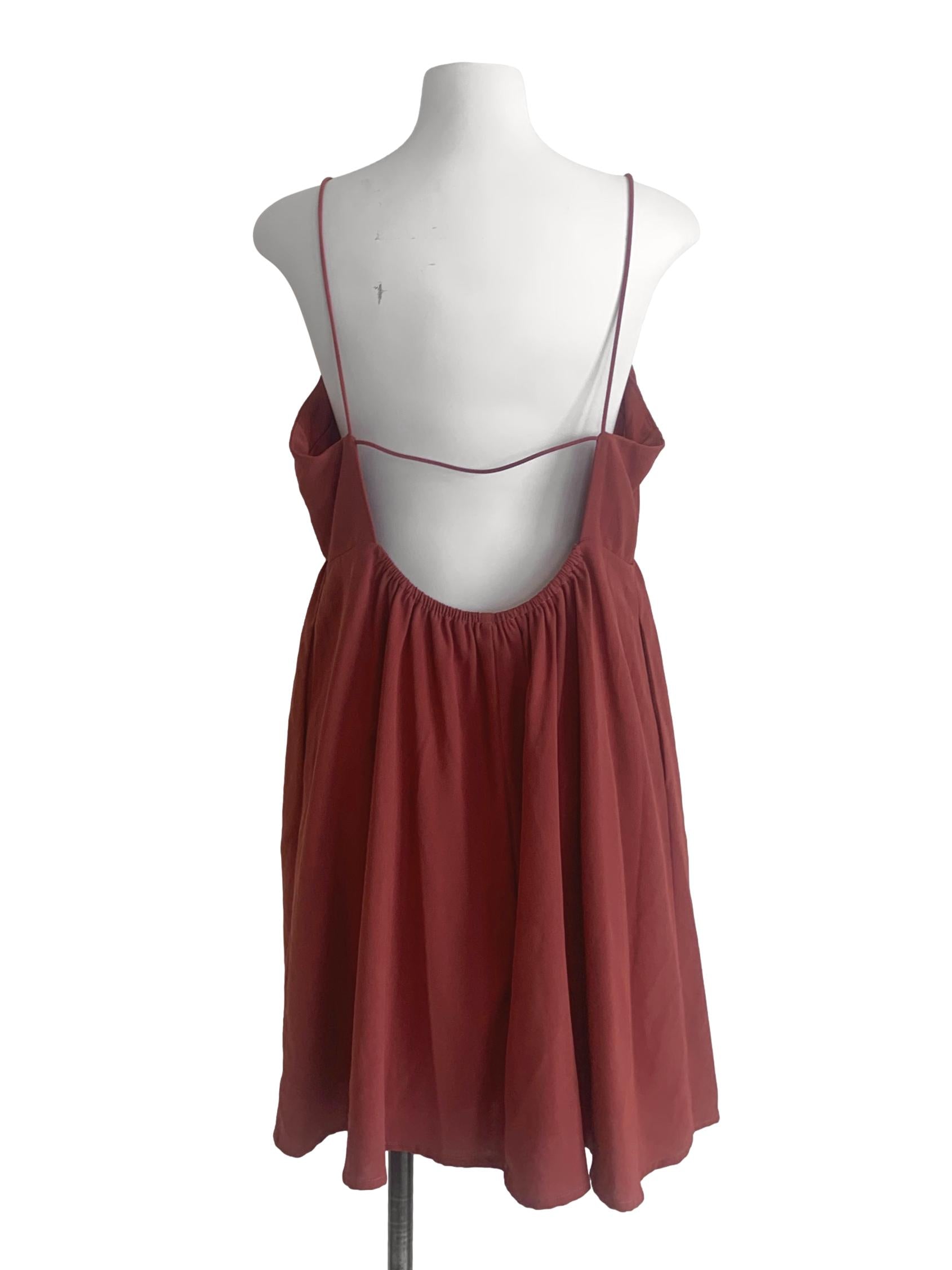 Berry Red Babydoll Dress