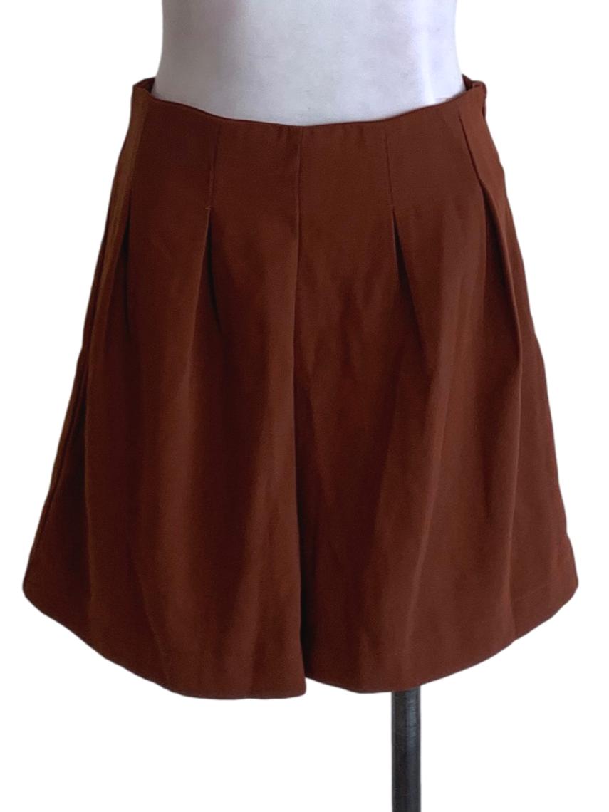 Brown High-Waisted Shorts TEM