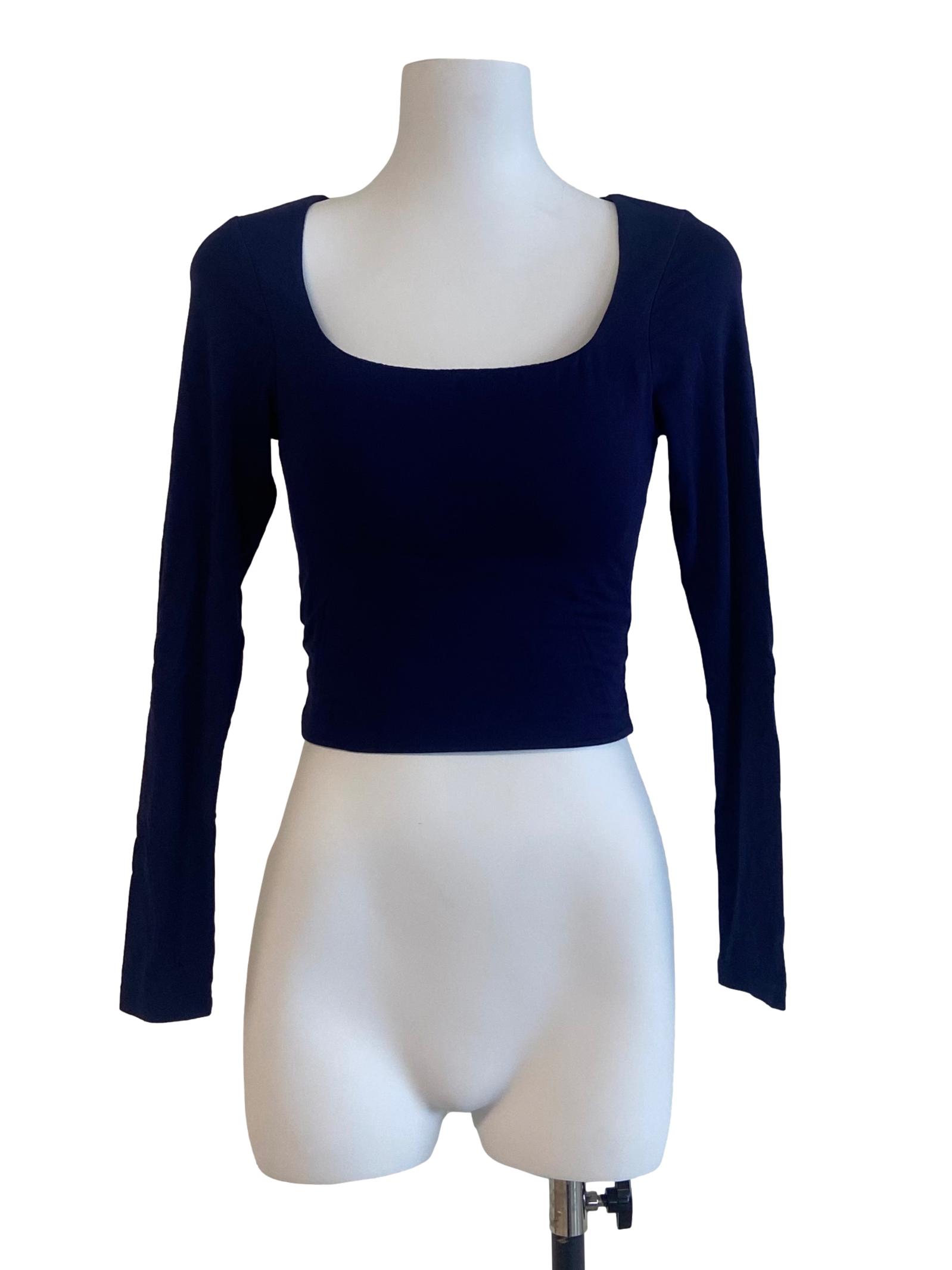 Indigo Blue Fit Crop Top
