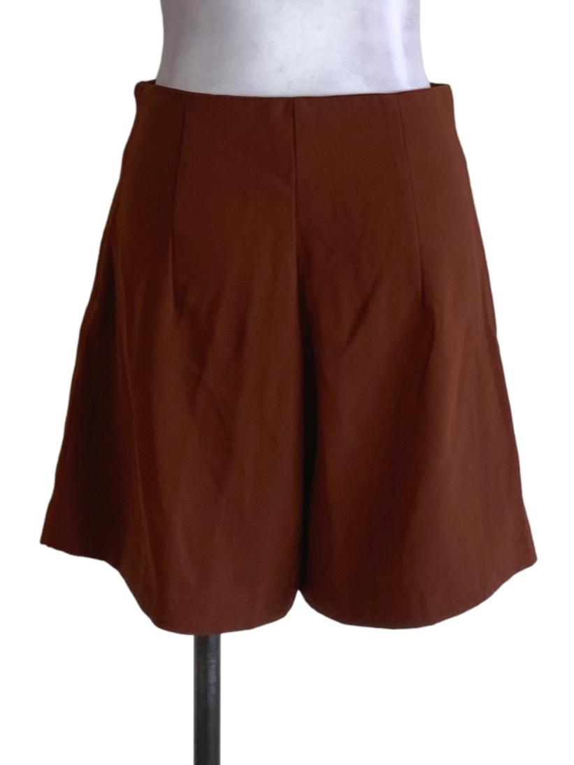 Brown High-Waisted Shorts TEM