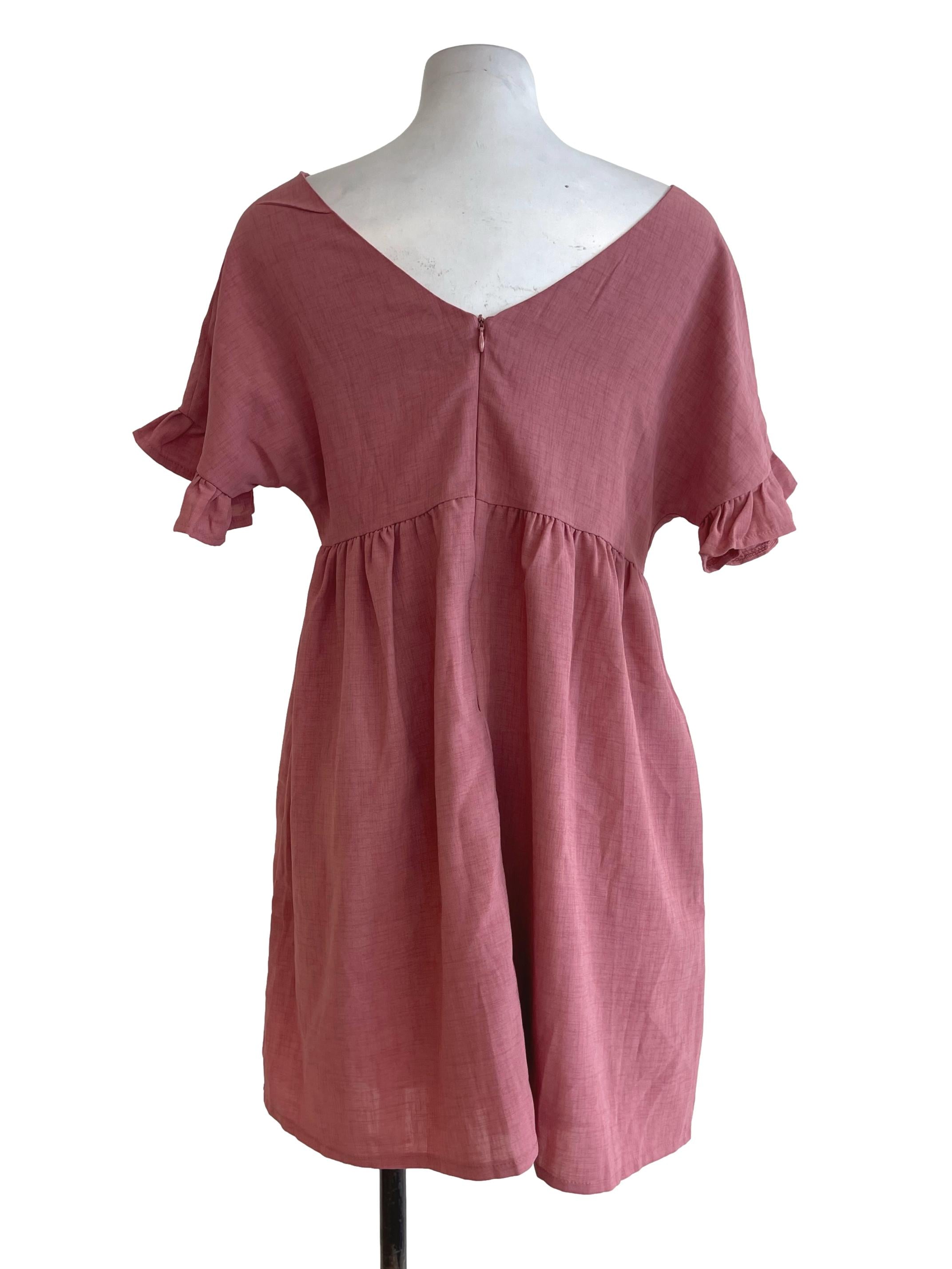 Dusty Pink Mini Dress