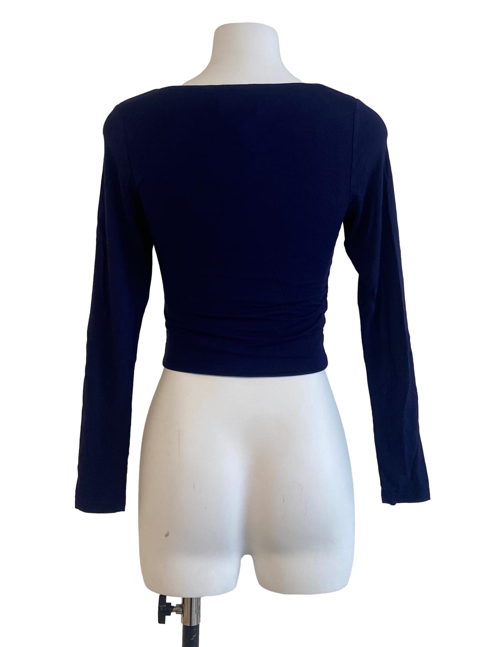 Indigo Blue Fit Crop Top